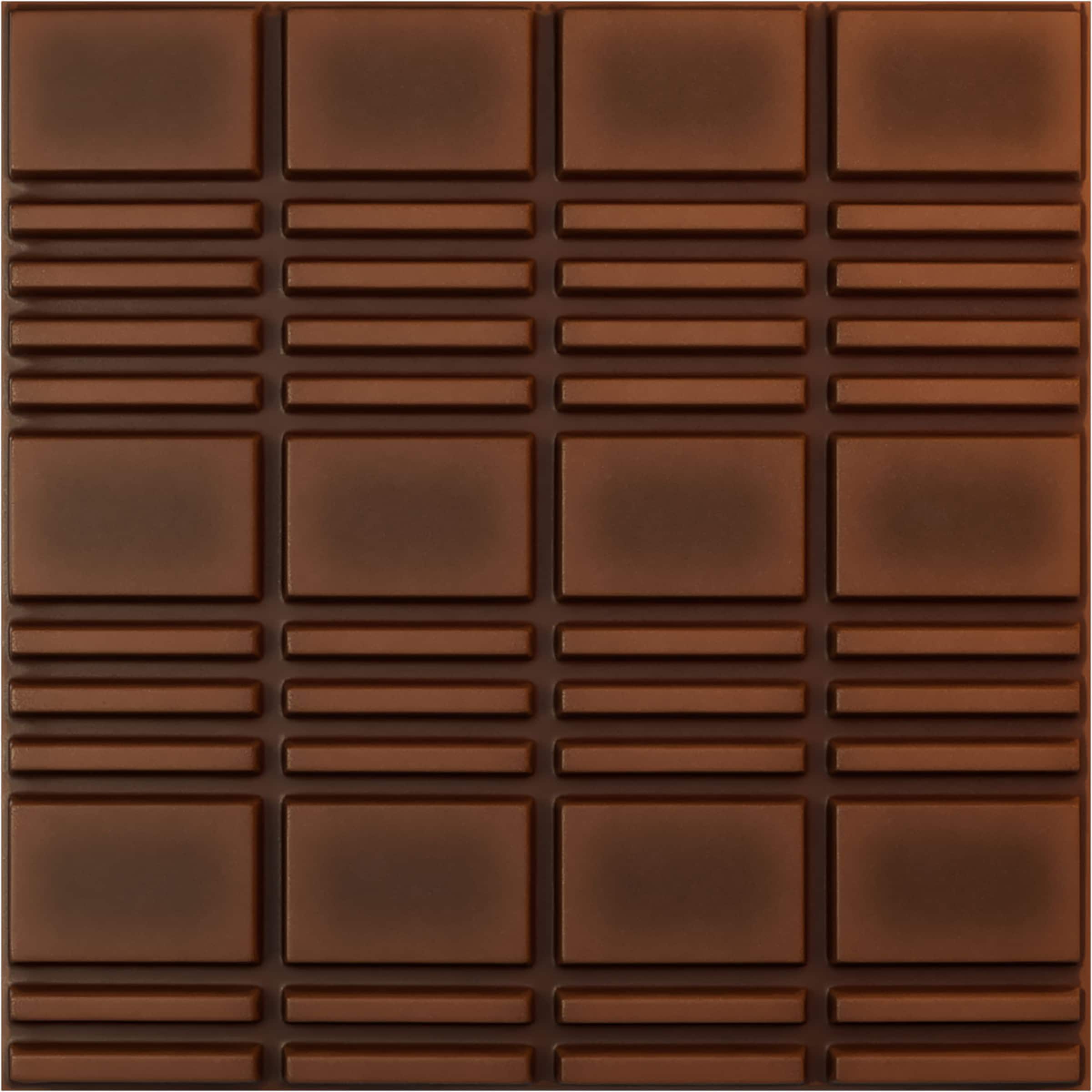 Ekena Millwork WP20X20SDDRU-CASE-12 19-5/8-in x 19-5/8-in Embossed Paintable/Stainable Red PVC Wall Panel ( 12 -Pack, Covers 32.04-sq ft )