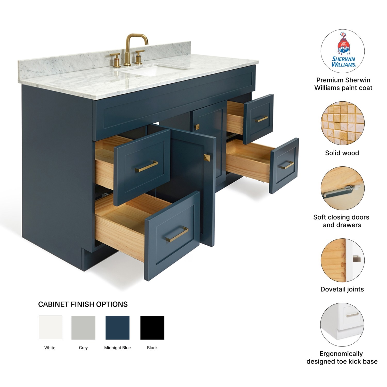 ARIEL F061SCW2RVOMNB Bath-Vanity-Combo - View #5