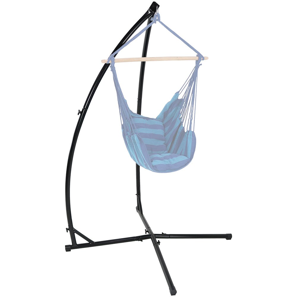 Sunnydaze Decor Sunnydaze Durable X Stand for Hanging Hammock Chairs 7 ft L Metal Hammock Stand