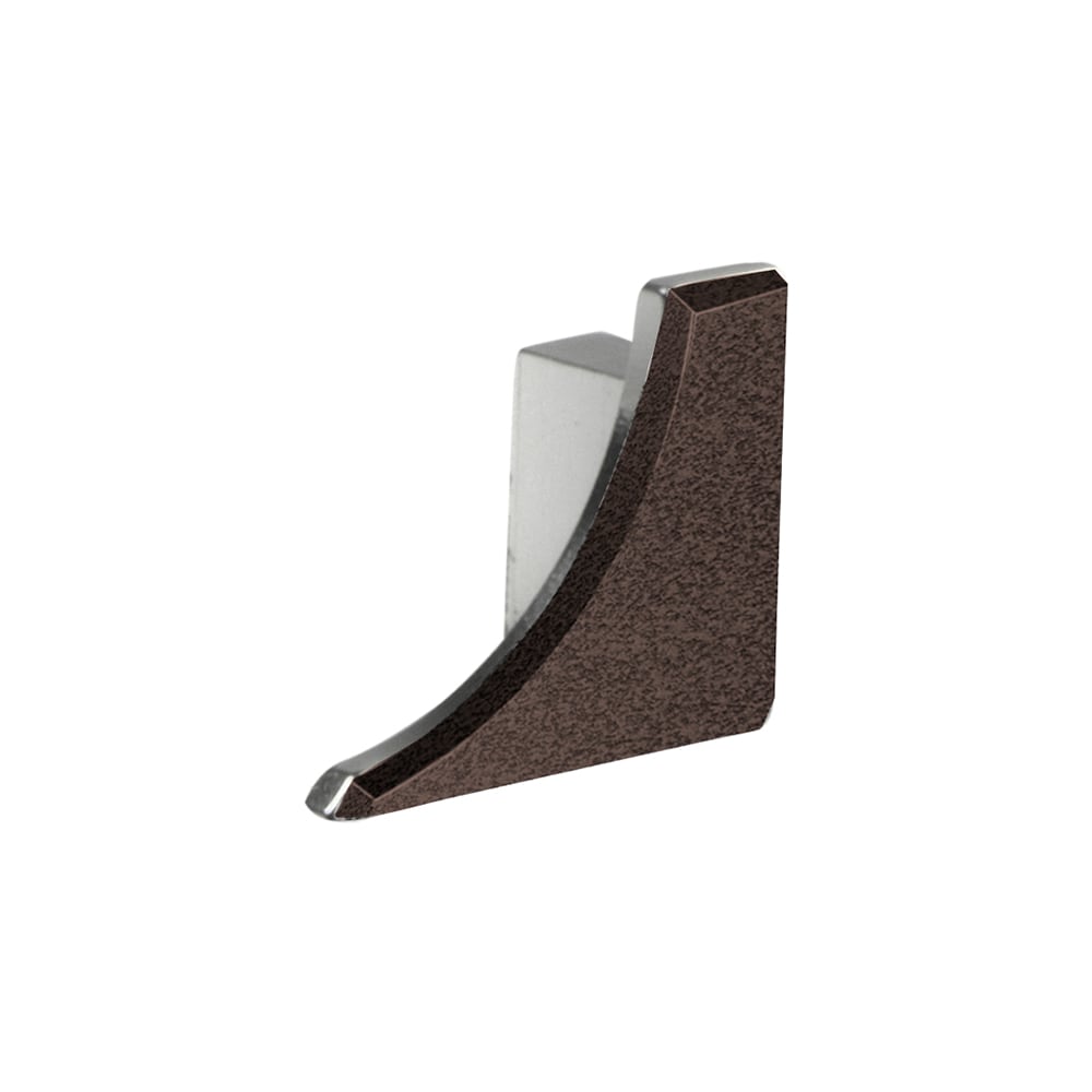 Schluter Systems ER/AHKA/TSDA Dilex-AHKA 0.25-in W x 0.5-in L Dark anthracite textured color-coated aluminum Aluminum End caps Tile Edge Trim