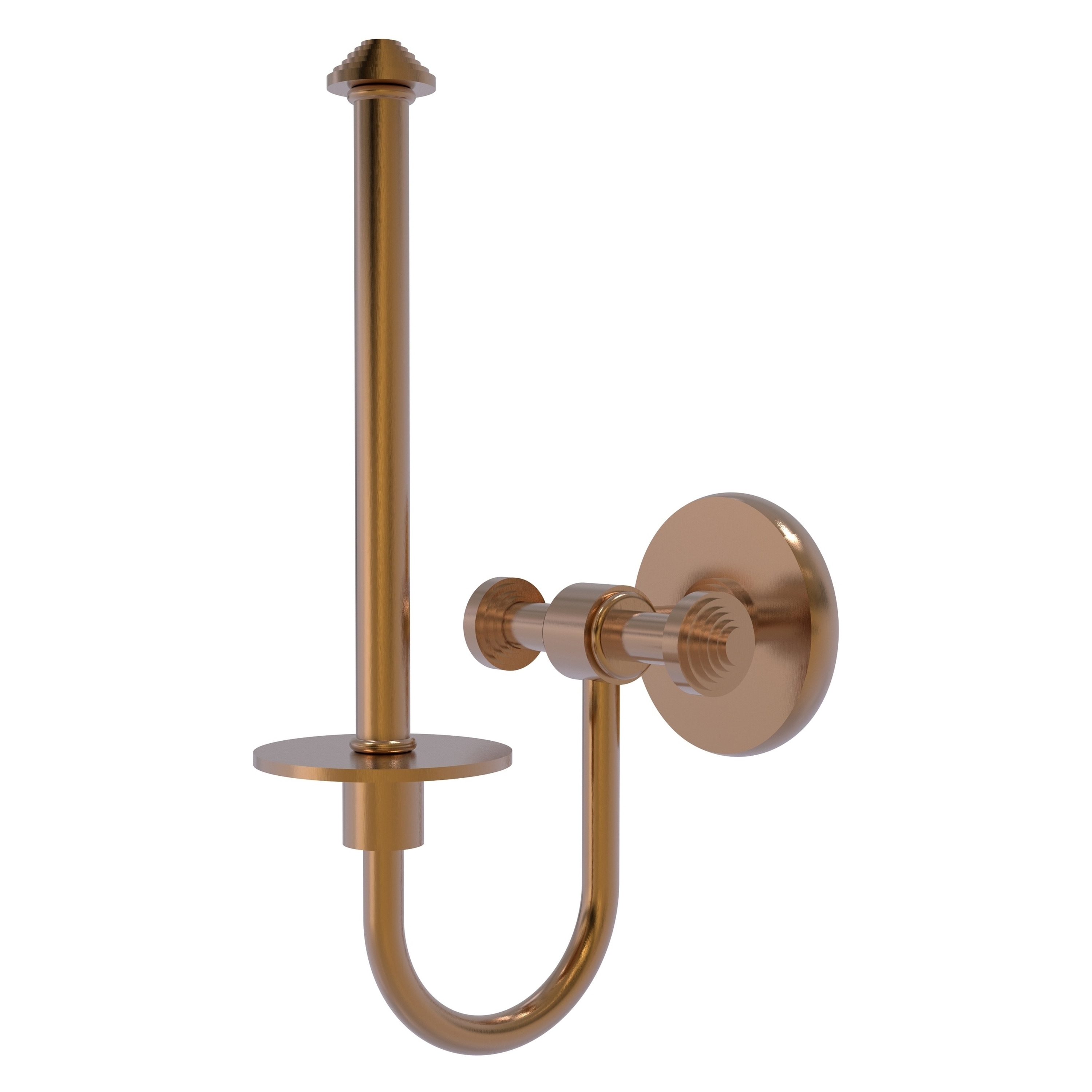 Allied Brass SB-24U-BBR Southbeach Brushed Bronze Wall mount Single post Toilet Paper Holder 1 -Rolls with Storage