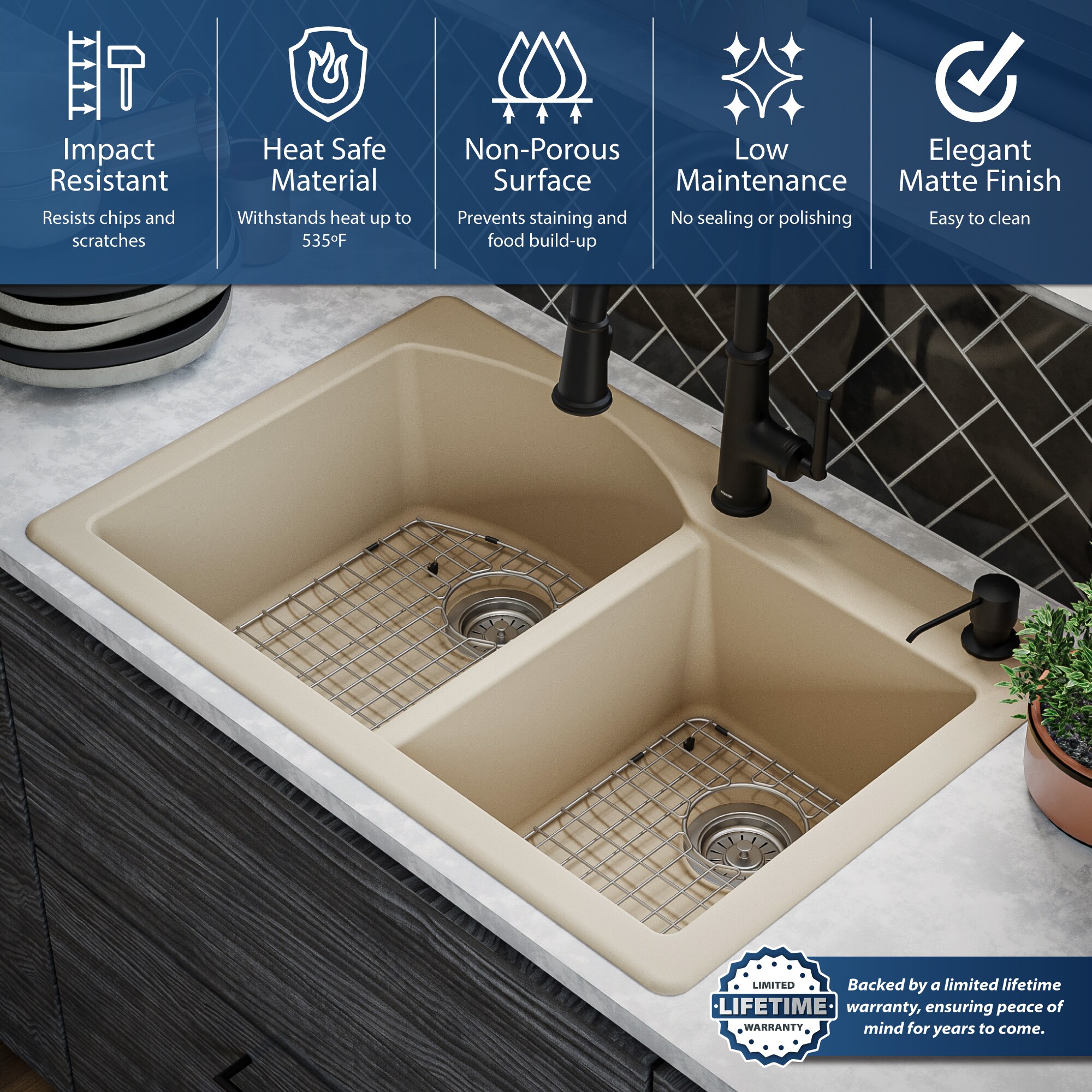 Karran QT-610-BI-PK1 Kitchen-Sinks - View #6