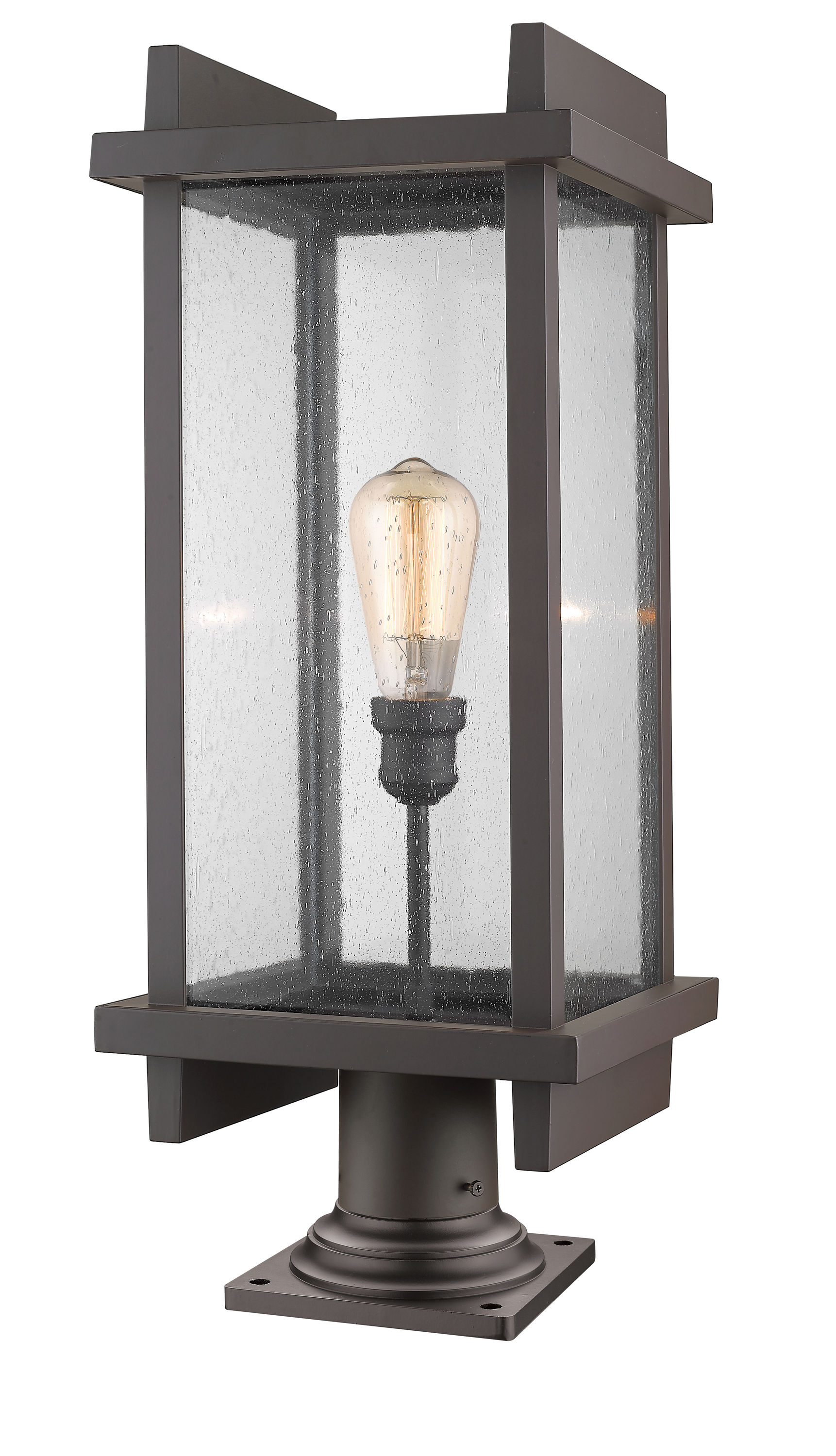 Z-Lite 565PHBR-533PM-DBZ Fallow 27.38-in Deep Bronze Modern/Contemporary Outdoor Pier Mount