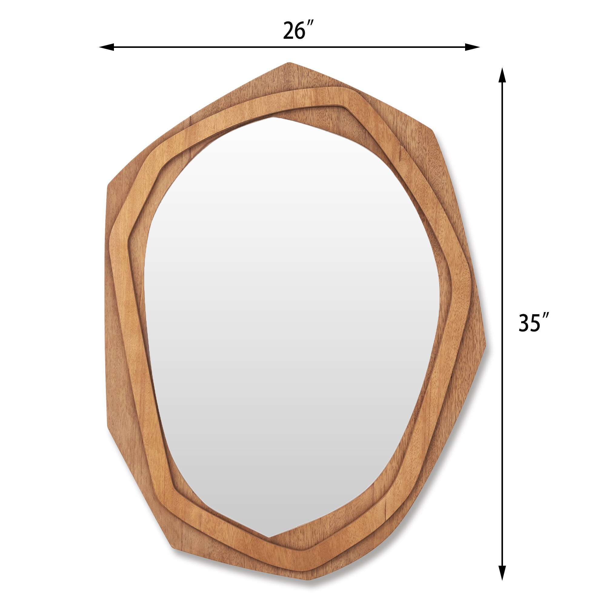 WELLFOR BMJ10204NA Framed-Bath-Mirrors - View #2