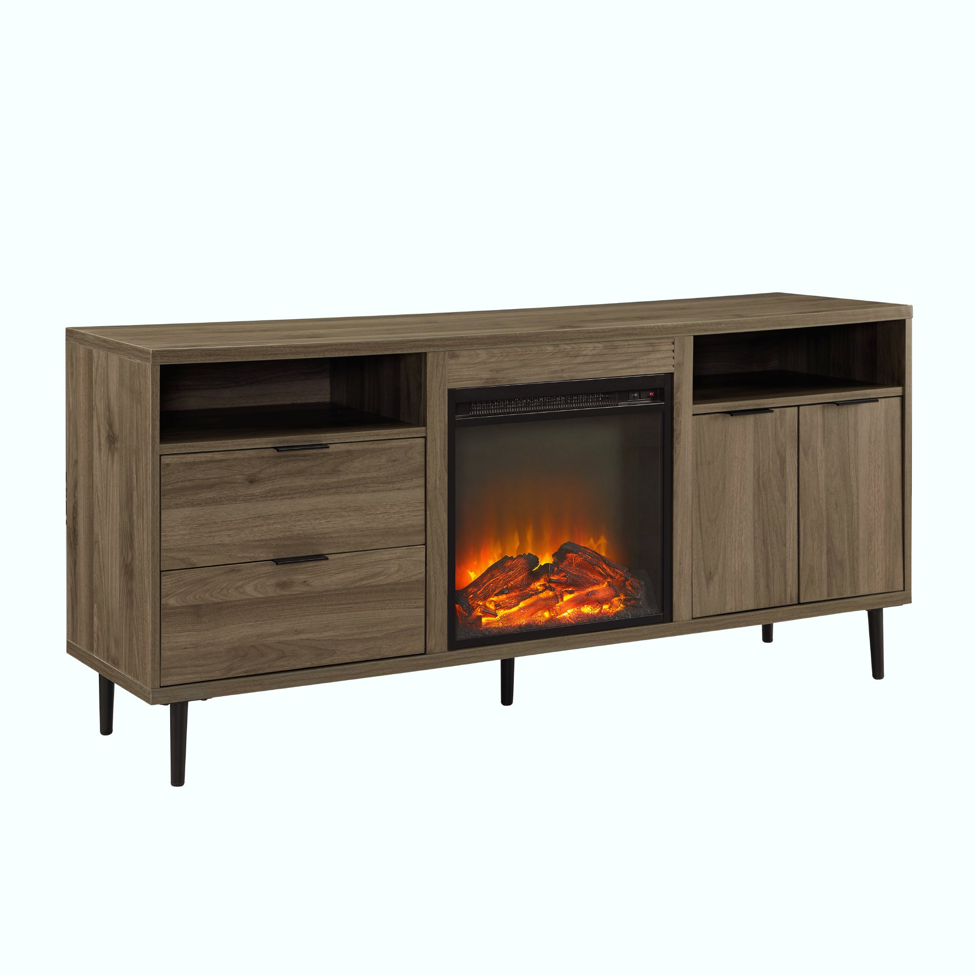 Walker Edison LW60FPRTHSG Electric-Fireplaces - View #3