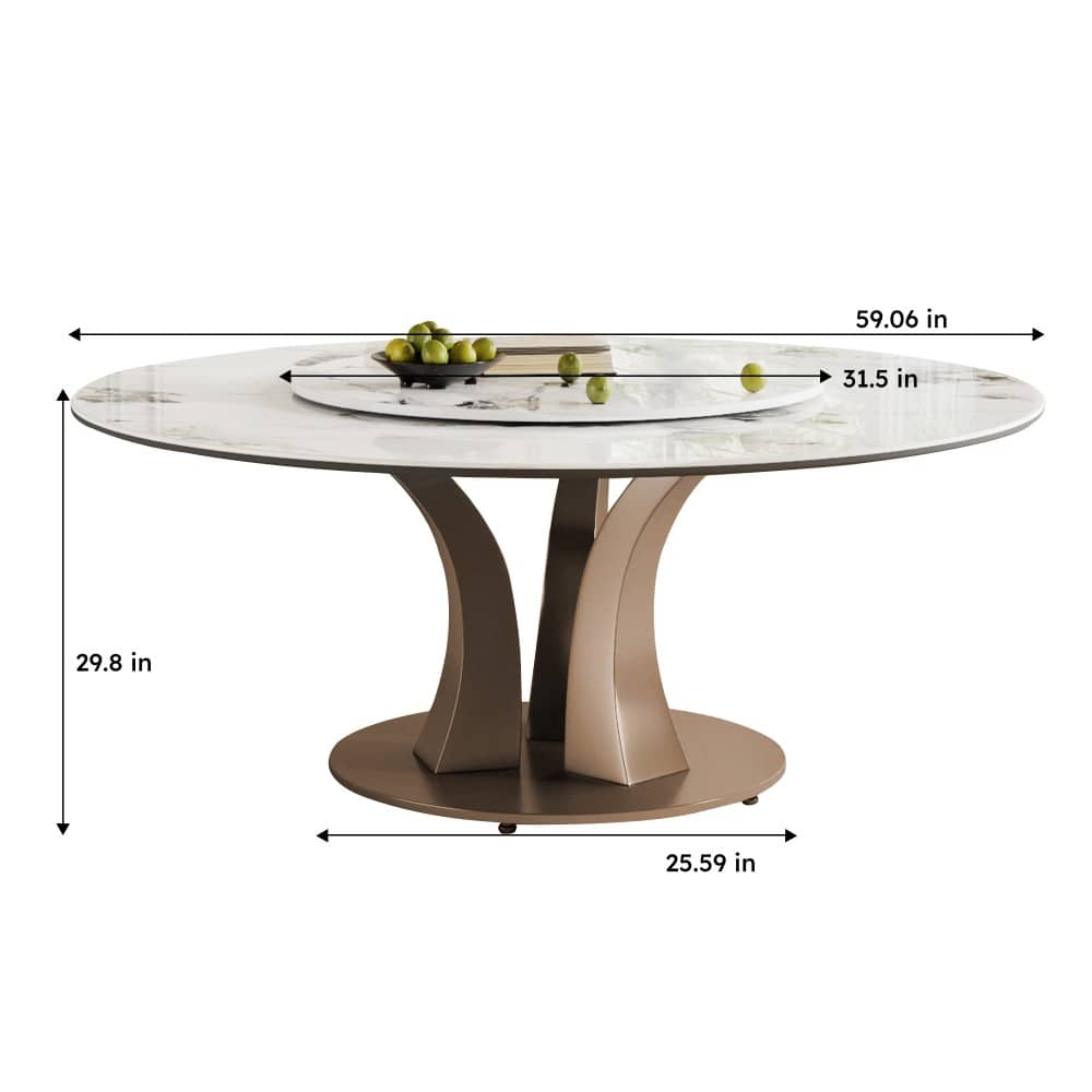 Coolbibila DAWSON-TABLE-WHITE Dining-Tables - View #3