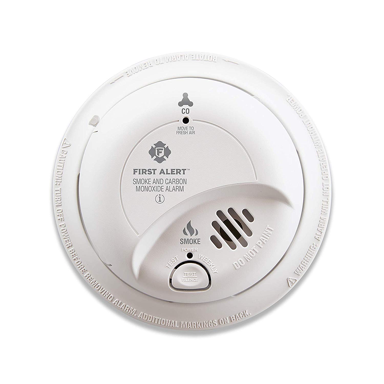 White BRK SC9120B Combination Carbon Monoxide and Smoke Alarm 