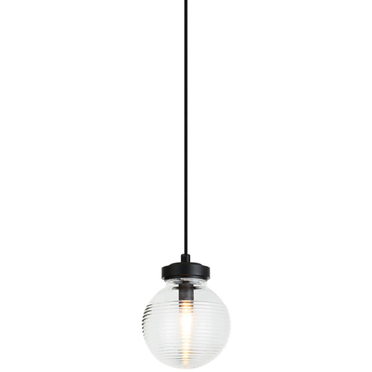 Matteo 2444345 Lighting C84001MBCL Ridge Pendant Matte Black