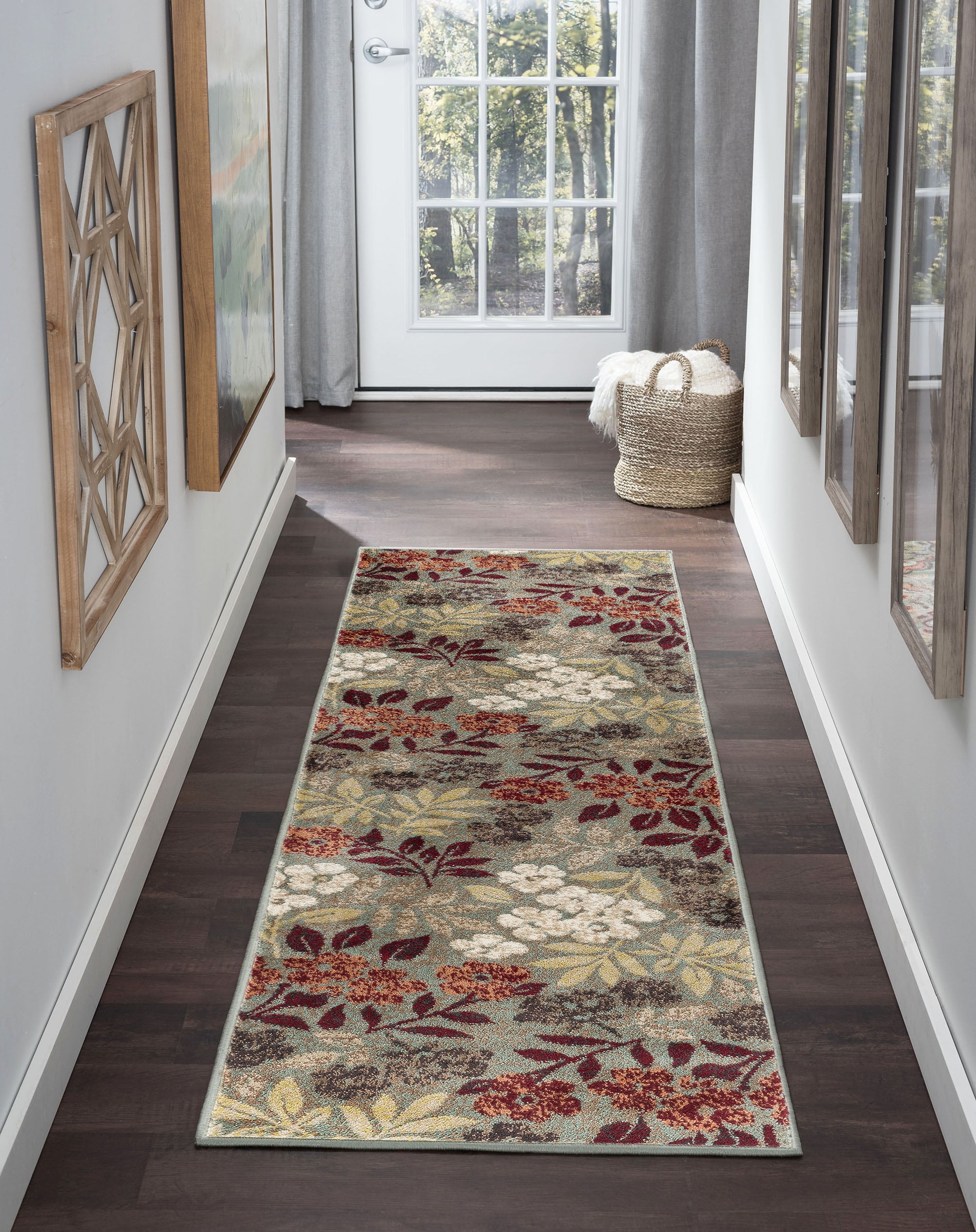 Tayse DCO1313 2X8 Deco 2 x 8 (ft) Loomed Polypropylene Seafoam Rectangular Indoor Runner rug