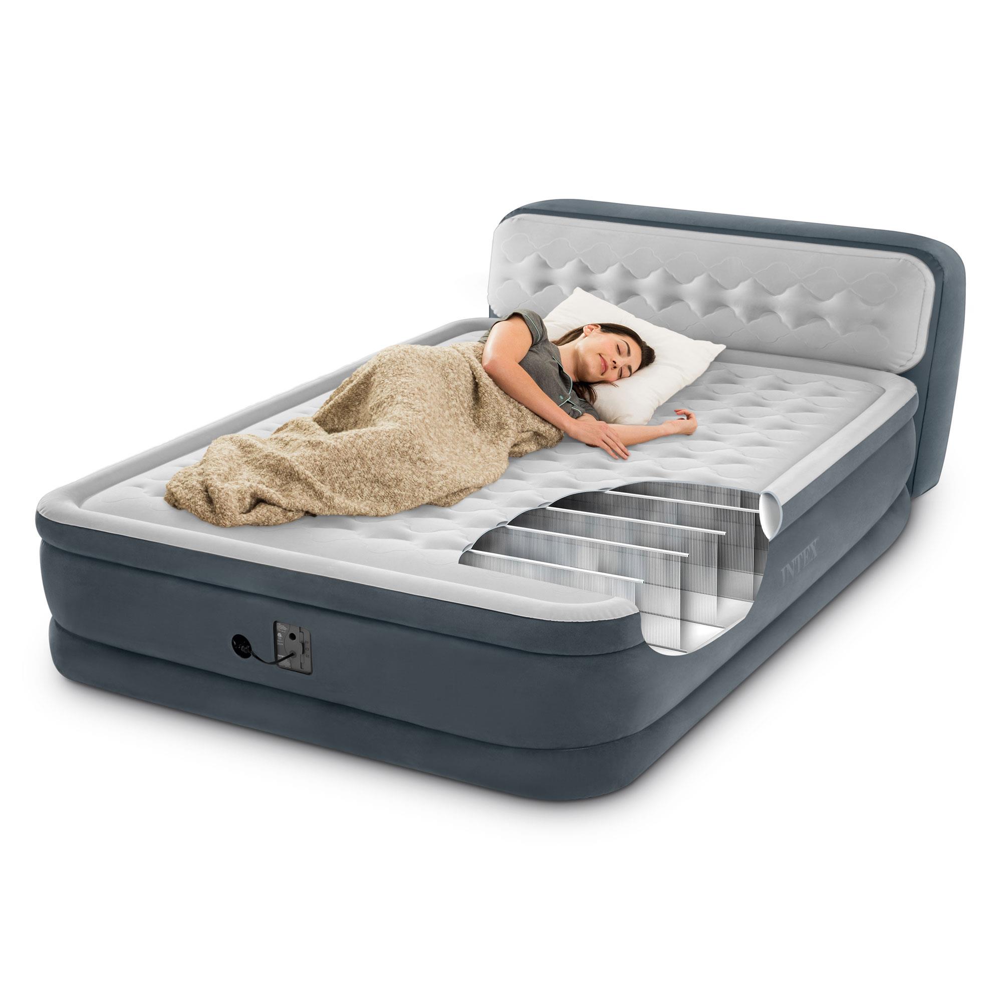 SUGIFT Air mattress Queen Size Air Bed with built-in Pump Deluxe Air bed  Double Queen Size Air Bed 