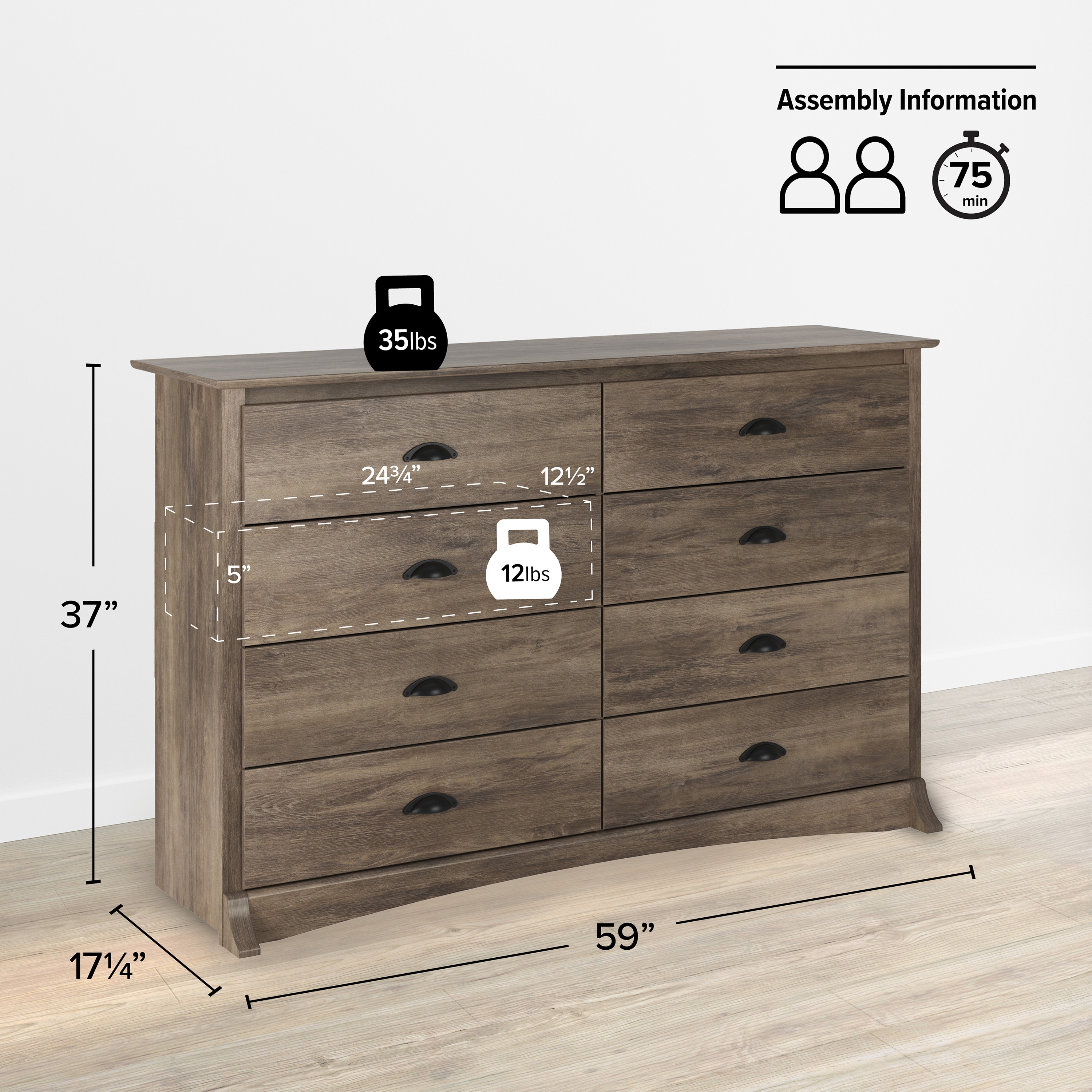 Prepac DDC-6338 dressers - View #2