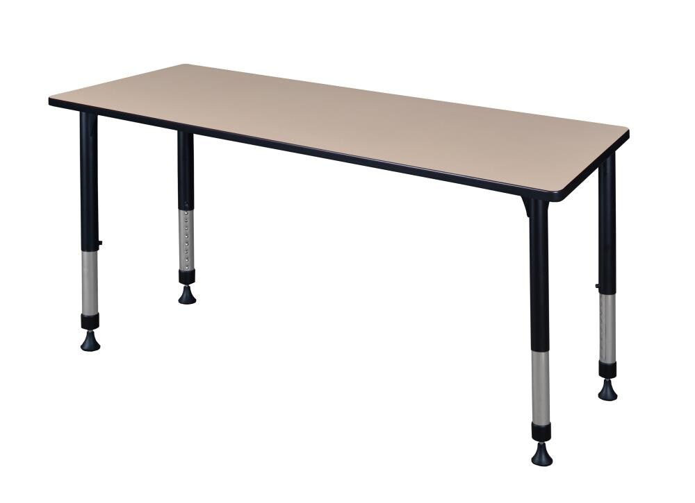 Regency MT7224BEAPBK Classroom Tables Off-white 4-Person Training Table (72-in W x 34-in H)