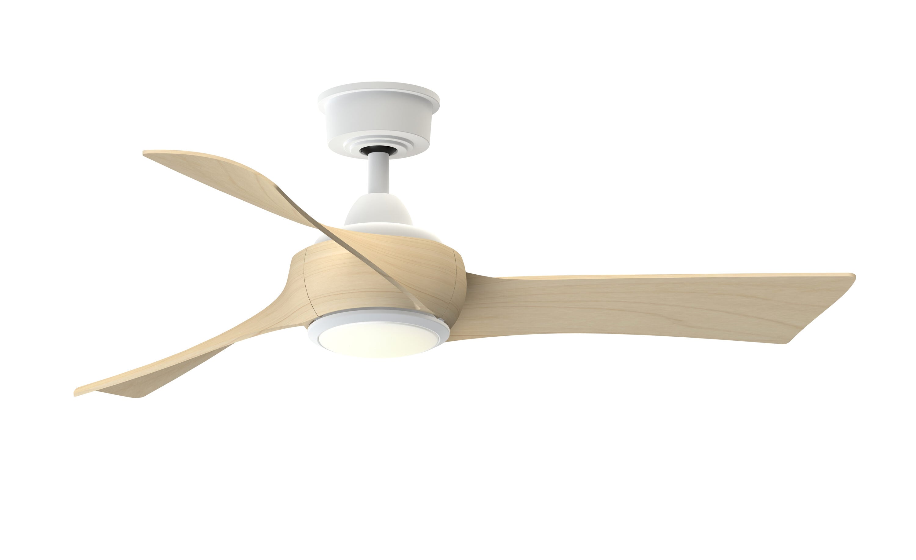 Fanimation Levon Custom 72-in Galvanized with Black Blades Color-changing Integrated LED Indoor/Outdoor Smart Ceiling Fan with Light and Remote (8-Blade) FPD7912BGZ-72BL-LK Sansujyuku sansujyuku.com