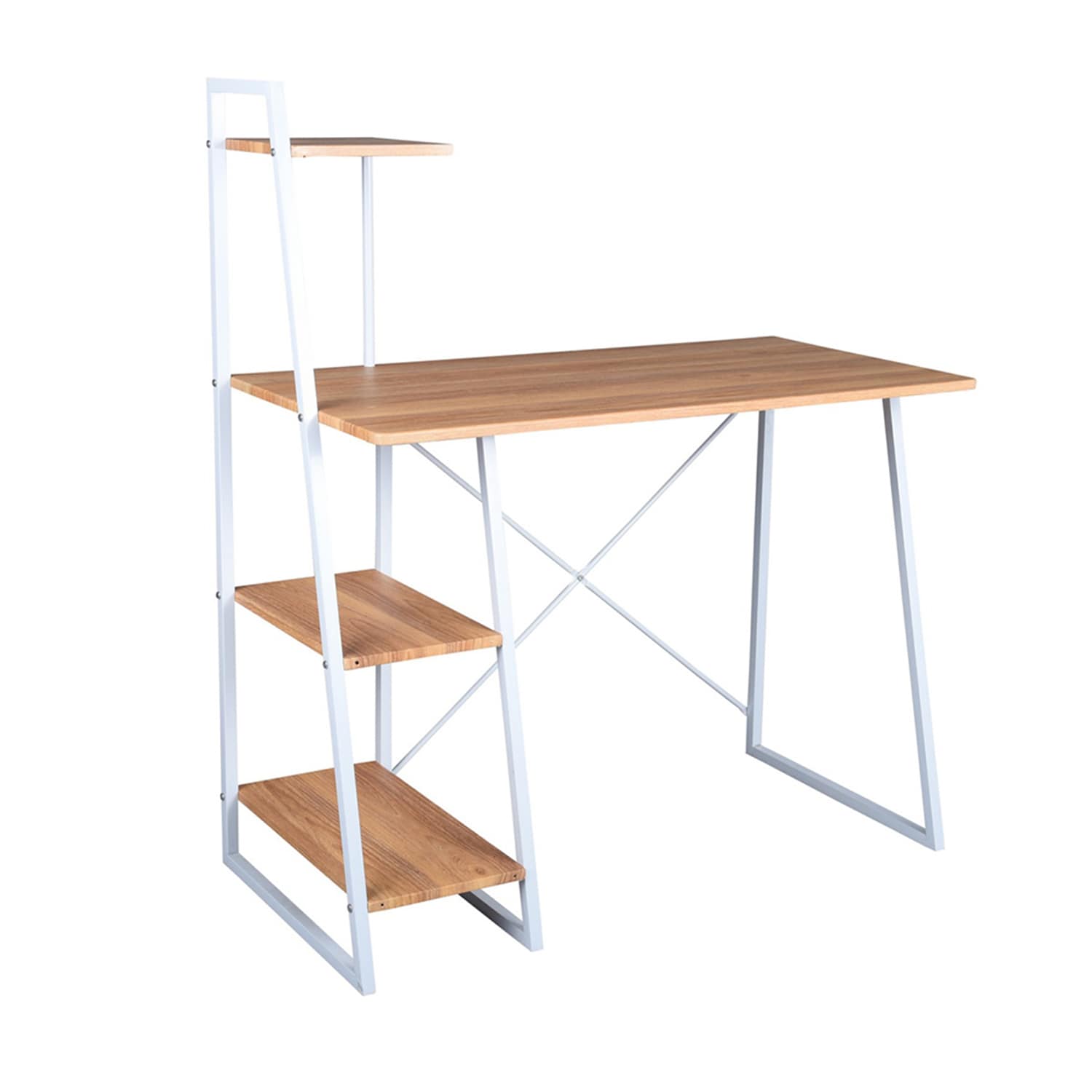 Mondawe OR-30004-GP Desk 39.4-in Modern/Contemporary Oak Computer Desk