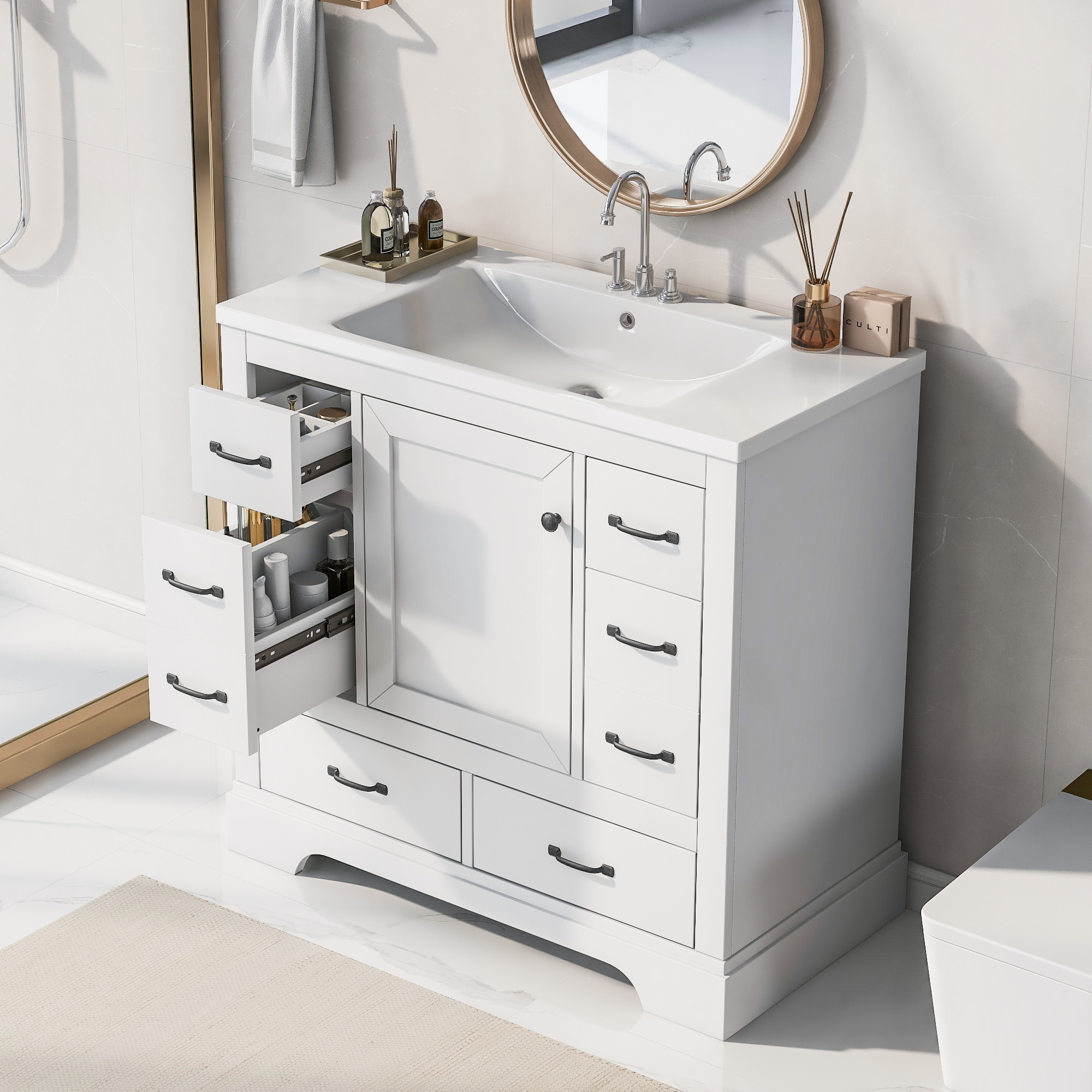 ModernLuxe L3P-SY999808AAK-6 Bath-Vanity-Combo - View #2