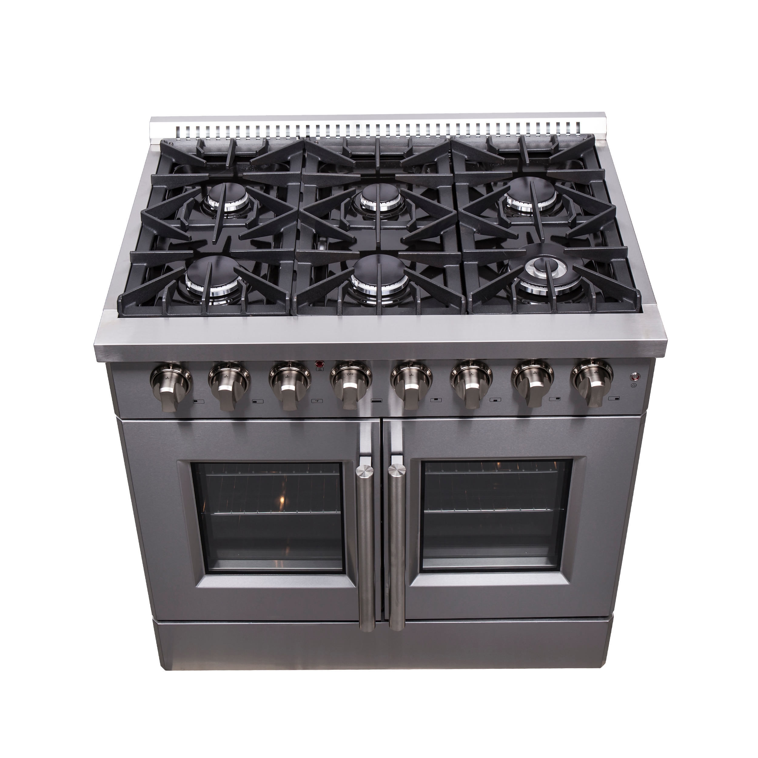  FORNO Galiano Full Gas 36 Inch. Freestanding Range with 6  Sealed Burners Cooktop - 5.36 Cu. Ft. Convection Oven Capacity - Stainless  Steel Heavy Duty Cast Iron Grates. : Appliances