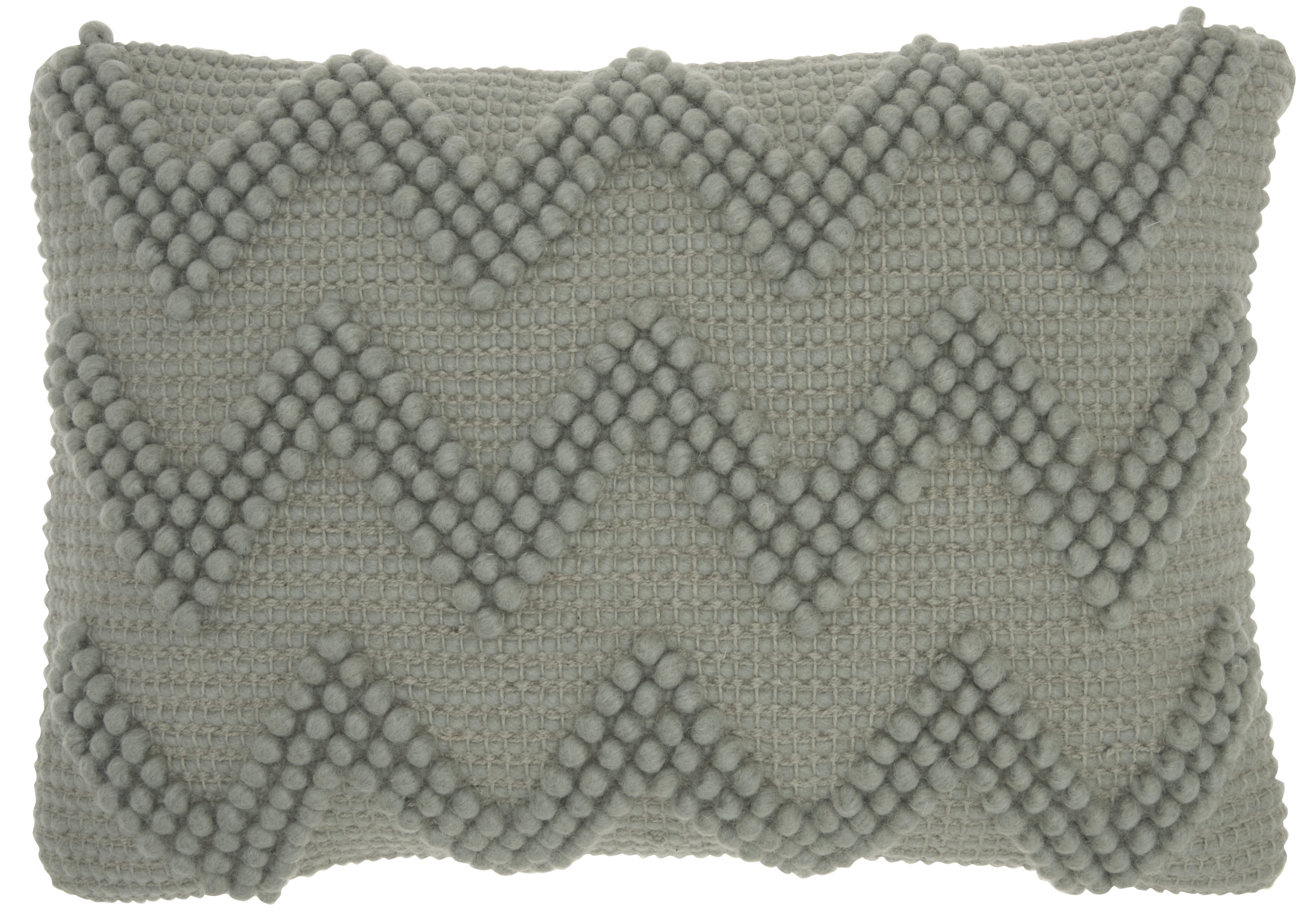 Mina Victory 798019056391 Life Styles 20-in x 14-in Light Grey Rectangular Indoor Decorative Pillow