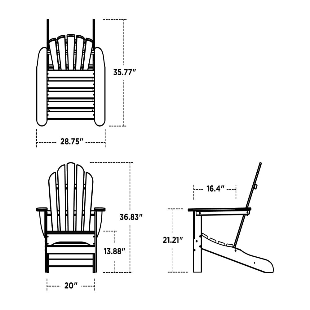 Trex Outdoor Furniture TXAD4034TH Patio-Chairs - View #2