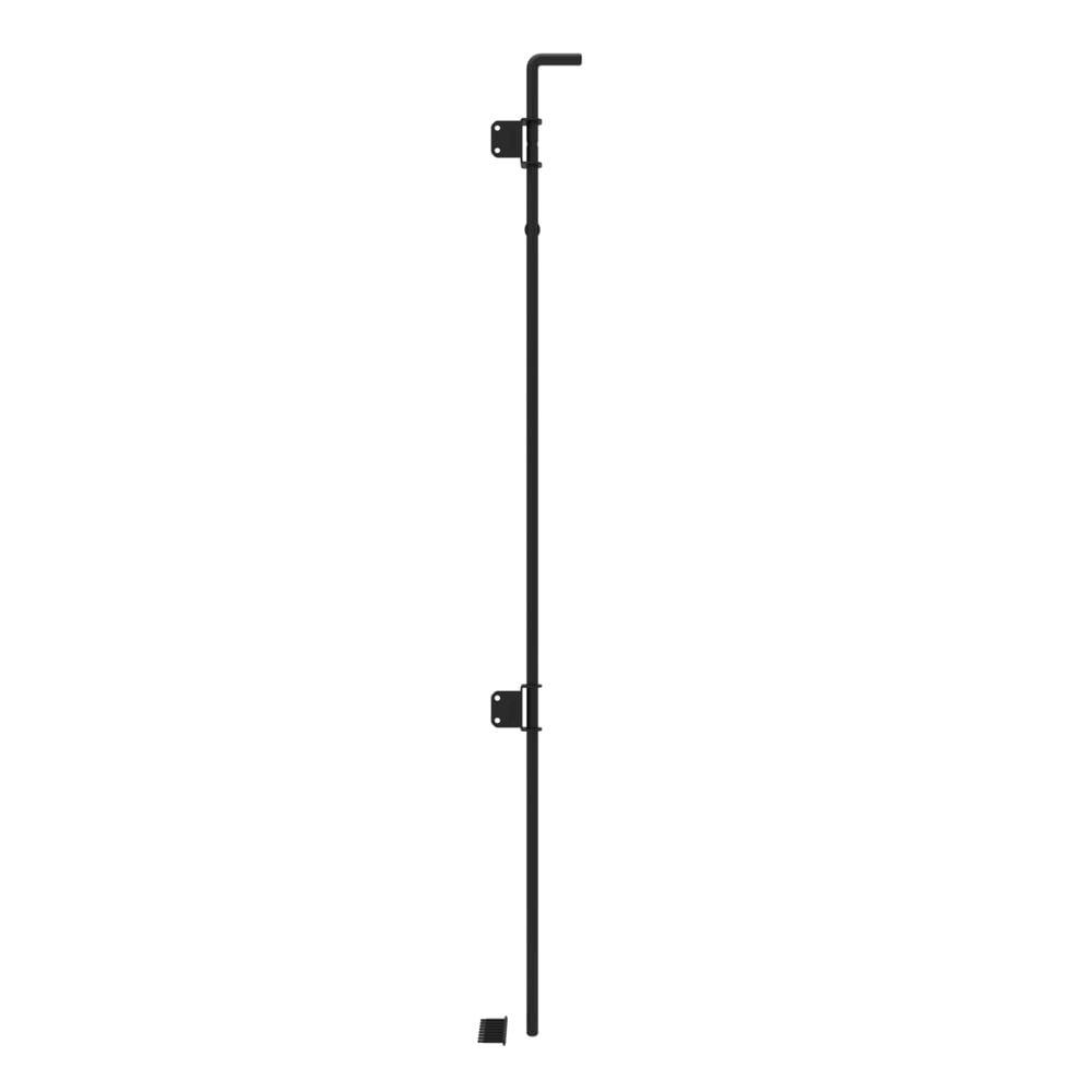 48.75-inch Heavy-Duty Black Steel Gate Drop Rod