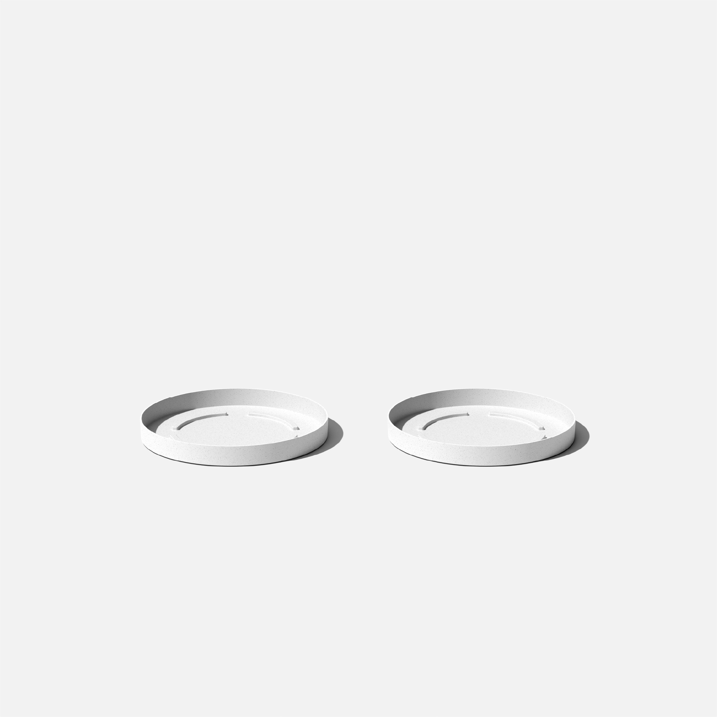 Veradek KNV15TRW-2PK 2 -Pack 14-Inches White Plastic Plant Saucer
