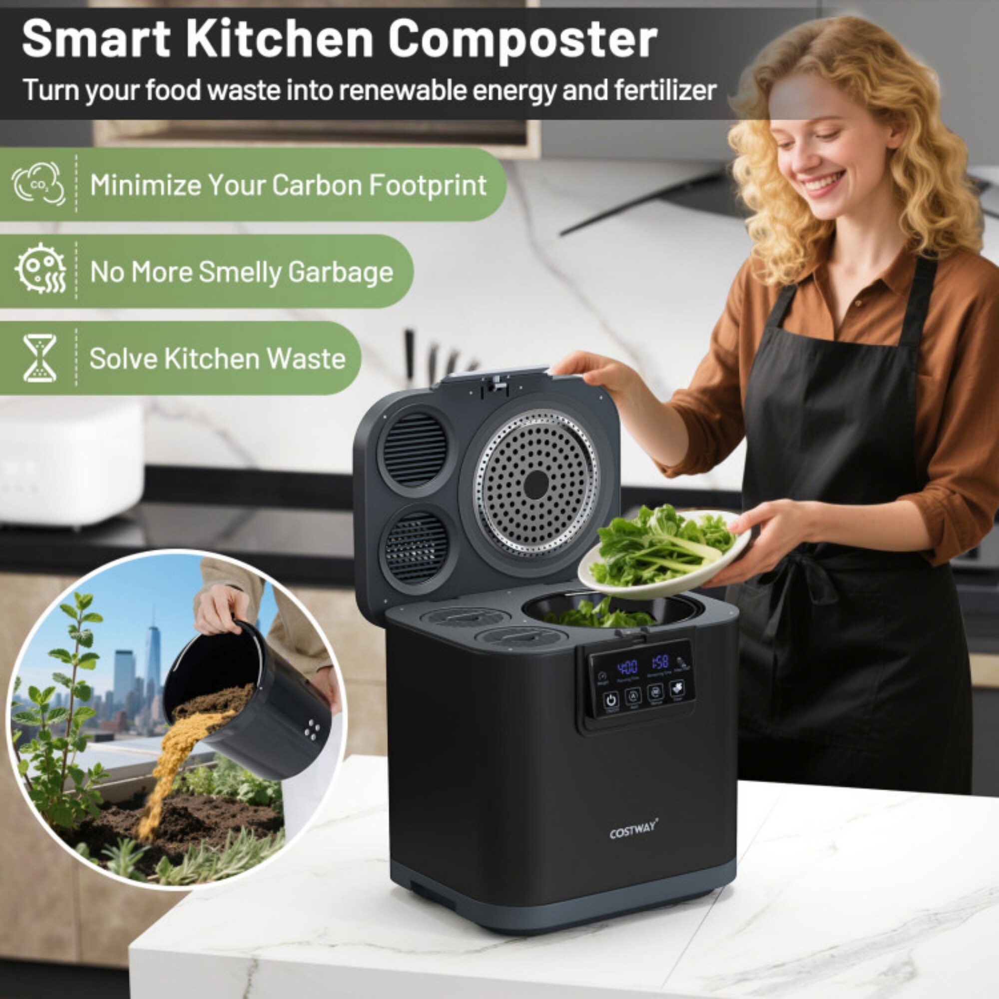 LUCKY ONE LO-ES10482USBK composters - View #5