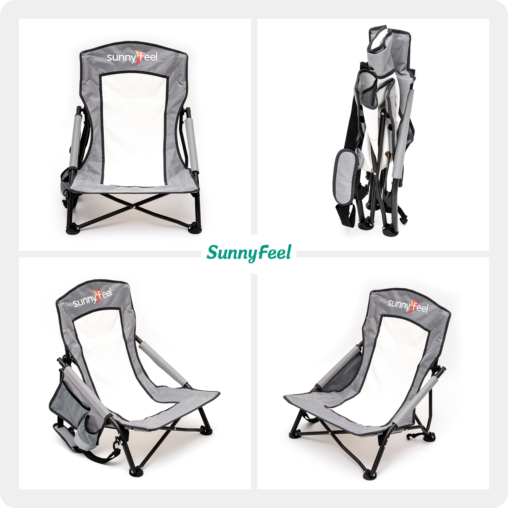 Clihome CL-CCAC2417GGY1 Beach-Camping-Chairs - View #7