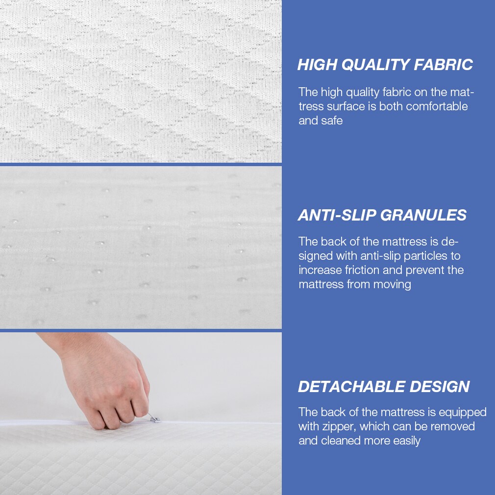 FDW 8-in Firm King Foam Mattress in a Box in the Mattresses department ...