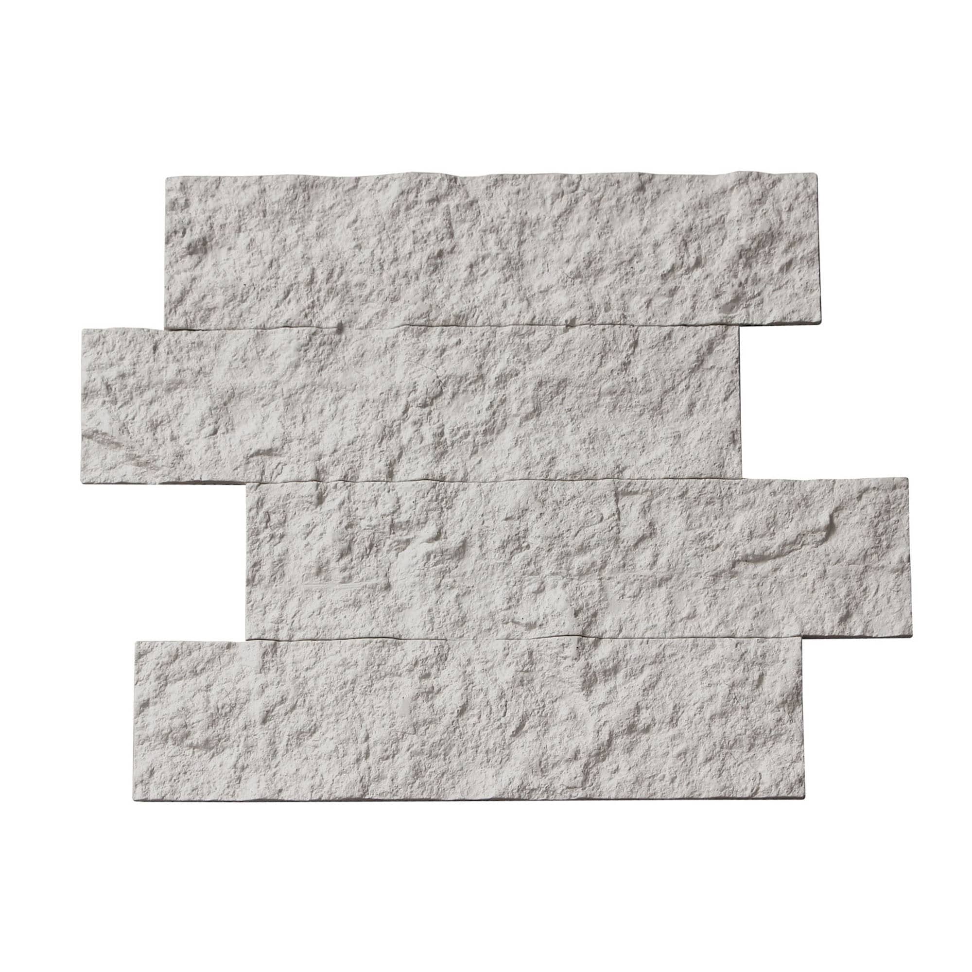 LuxySplash LS04016 Annetta Off-white 12-in x 15-in Natural Stone Subway Wall Tile (1-sq. ft/ Piece)