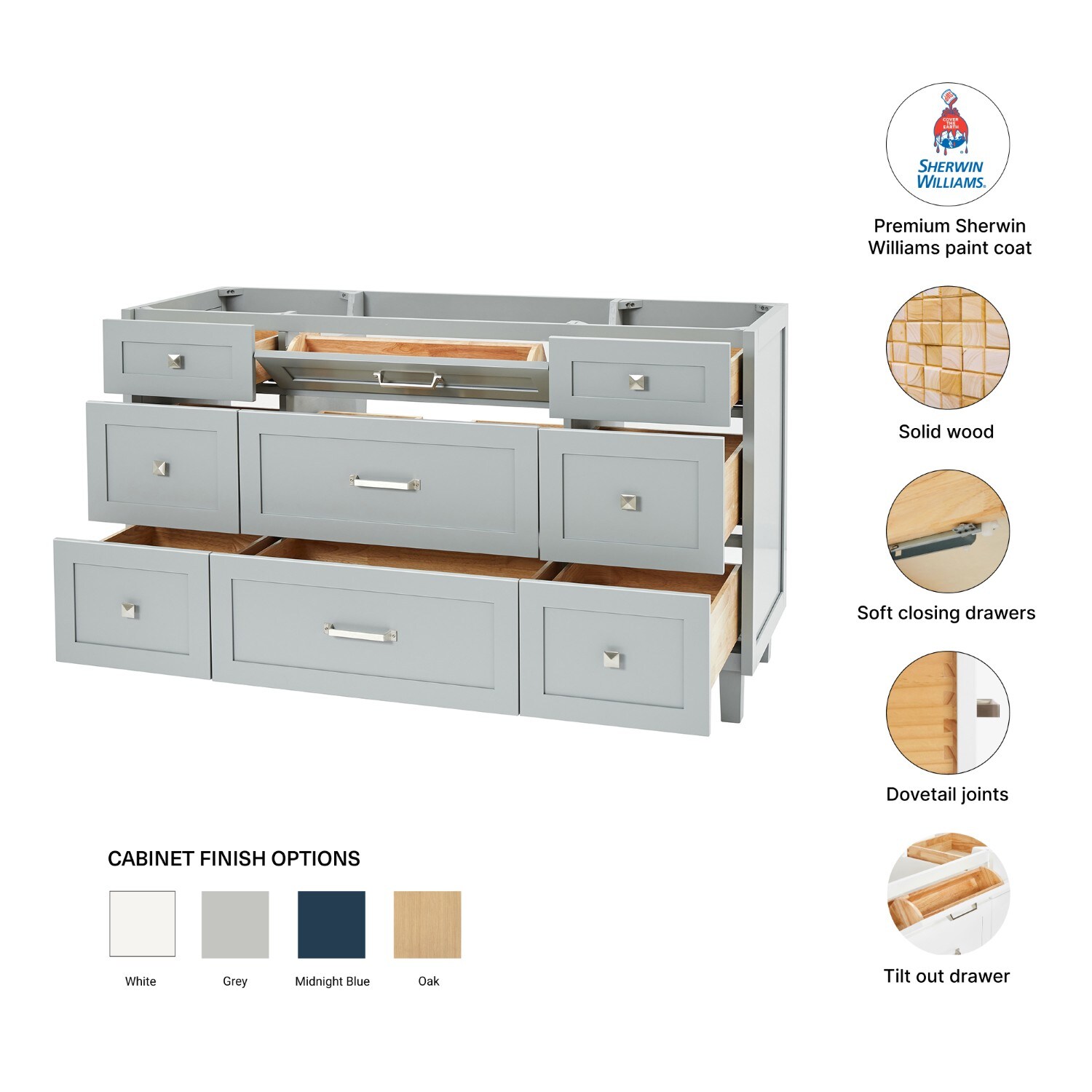 ARIEL B60-BC-GRY vanities - View #5