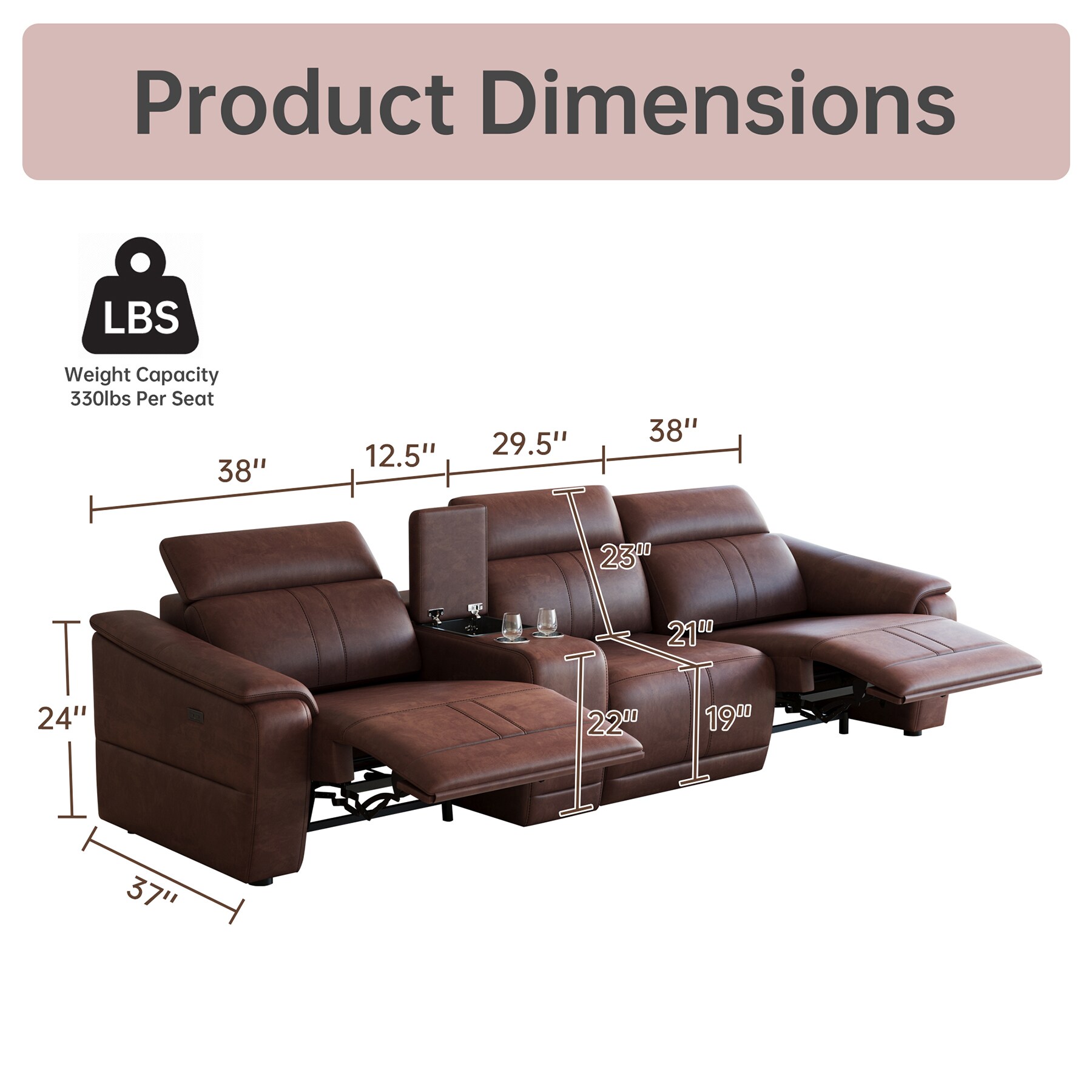 SINOFURN SYA020154BL Sofas-Loveseats - View #3