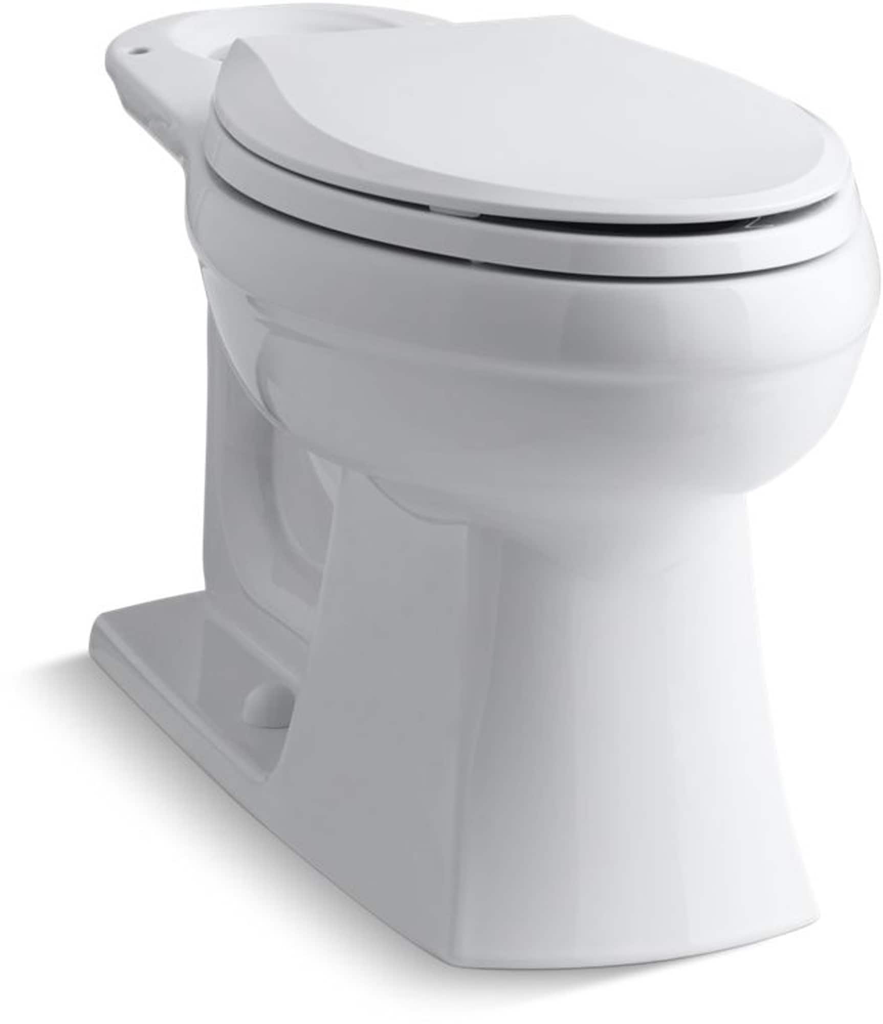 KOHLER Kelston White Elongated Chair Height 12-in Rough-In Toilet Bowl