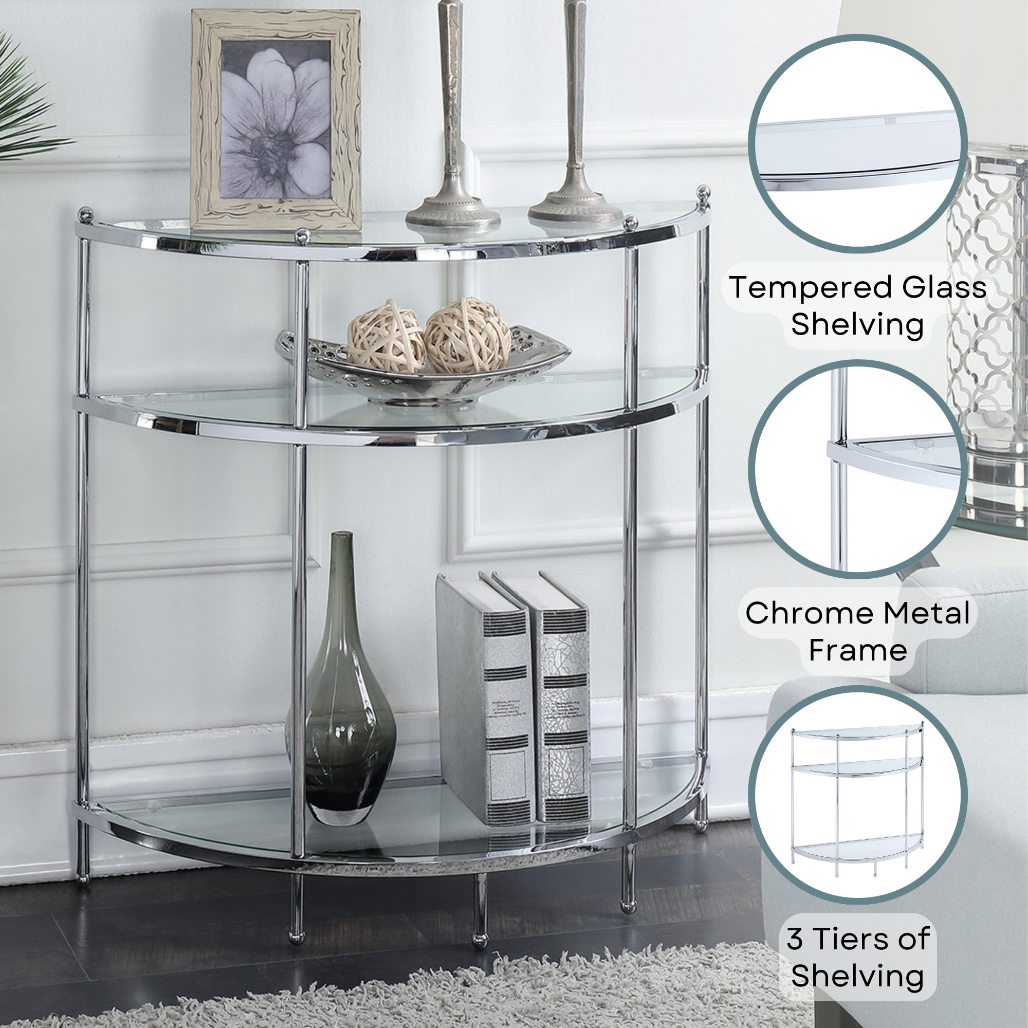 Convenience Concepts S11-141 Console-Sofa-Tables - View #3