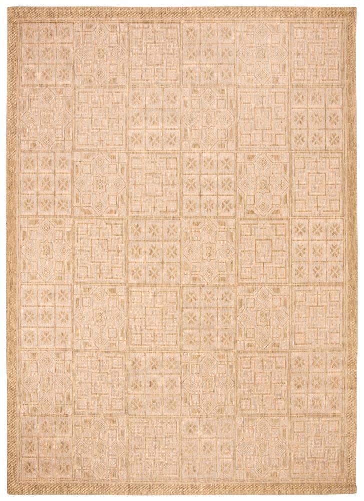 Gold and Natural Flat Woven Synthetic Area Rug, 8' x 11'