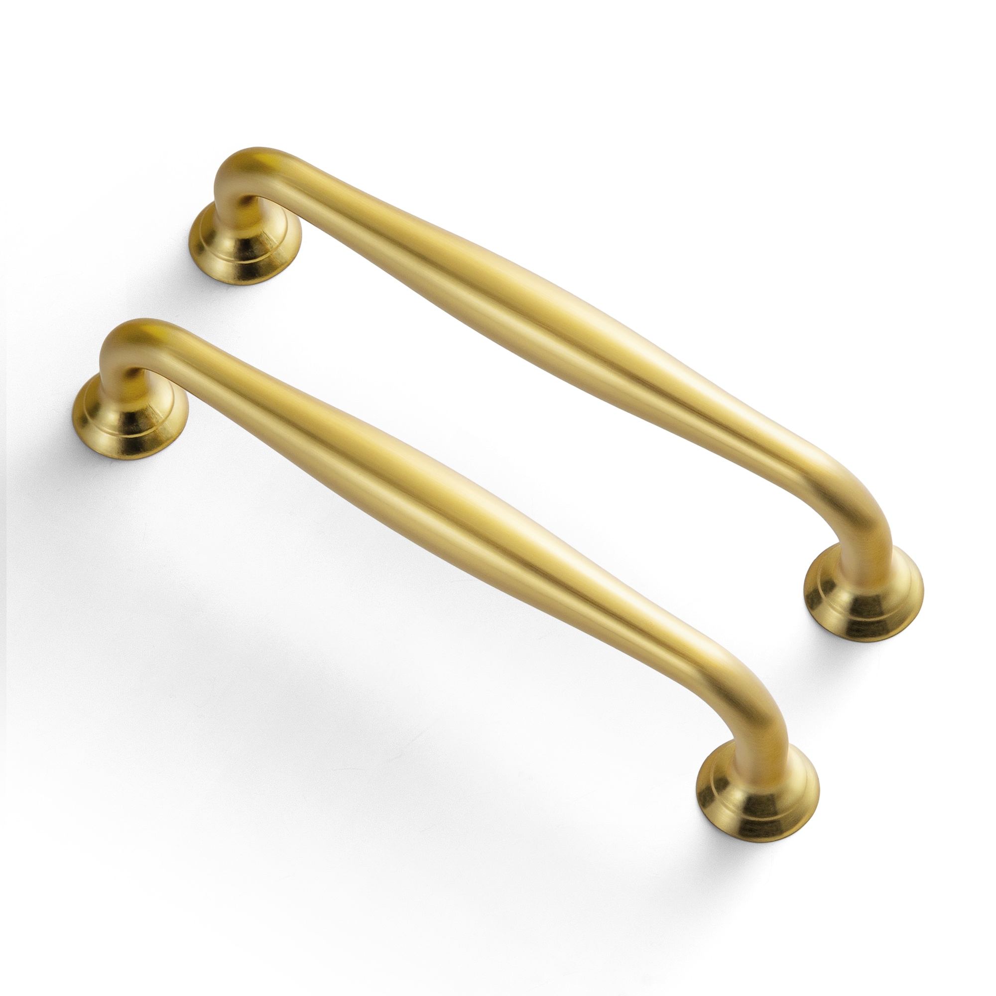 Miaokesen - 5-1/16-in , 128mm Center to Center Brushed Gold Novelty Bar Drawer Pull 6 -Pack