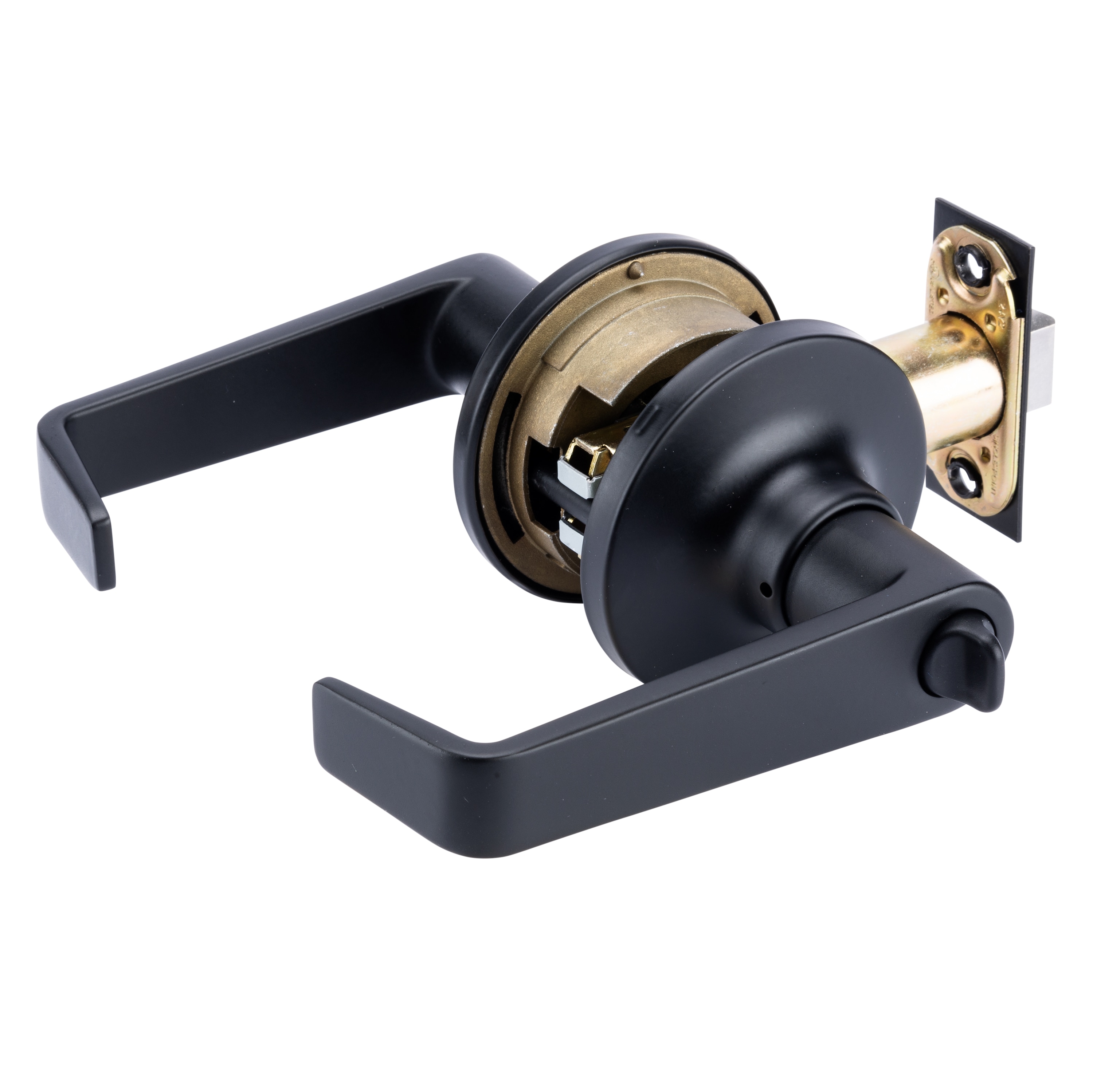 BRINKS COMMERCIAL Light Duty Commercial Lever Matte Black Interior ...