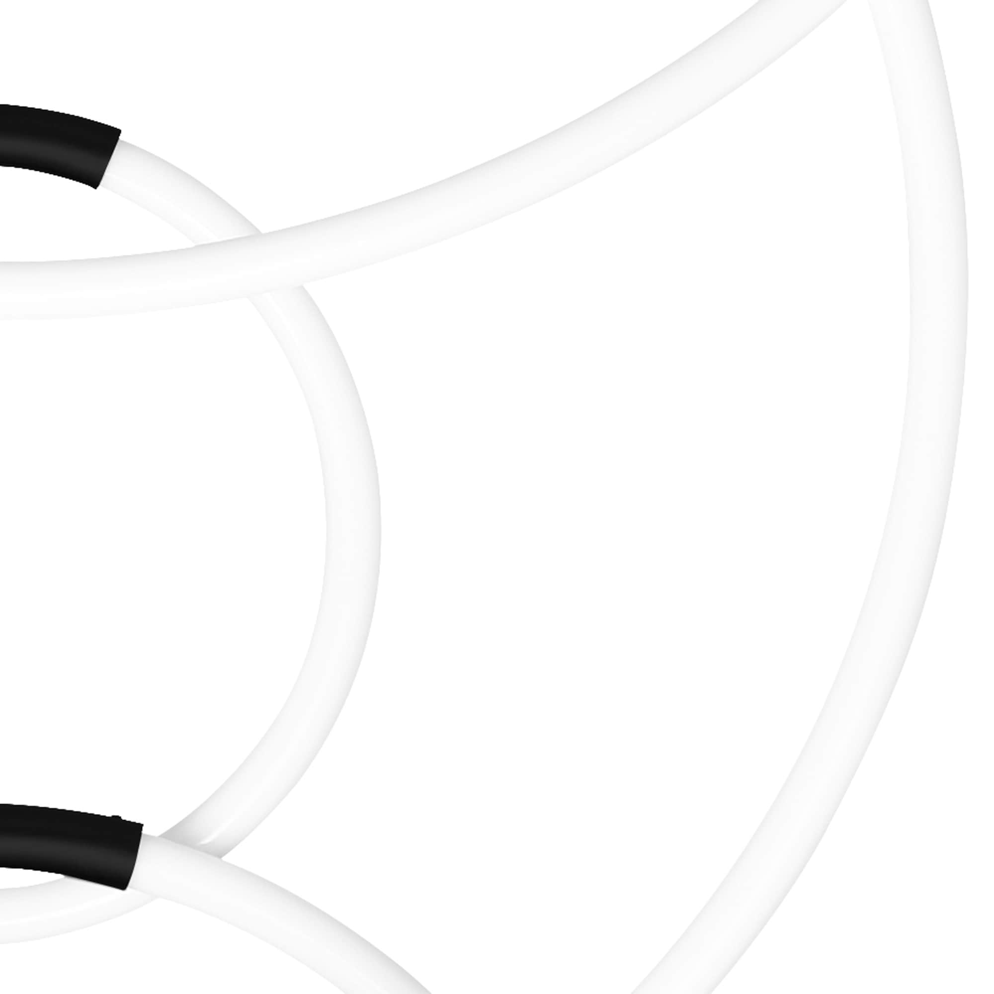 Black Metal 6-Light LED Chandelier with Hoops