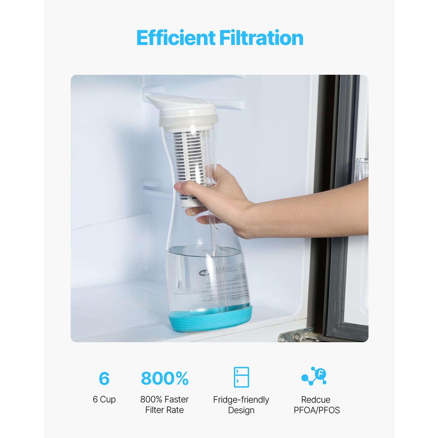 VEVOR SCSHXLSGBSBL07502V0 Water-Filter-Pitchers - View #4
