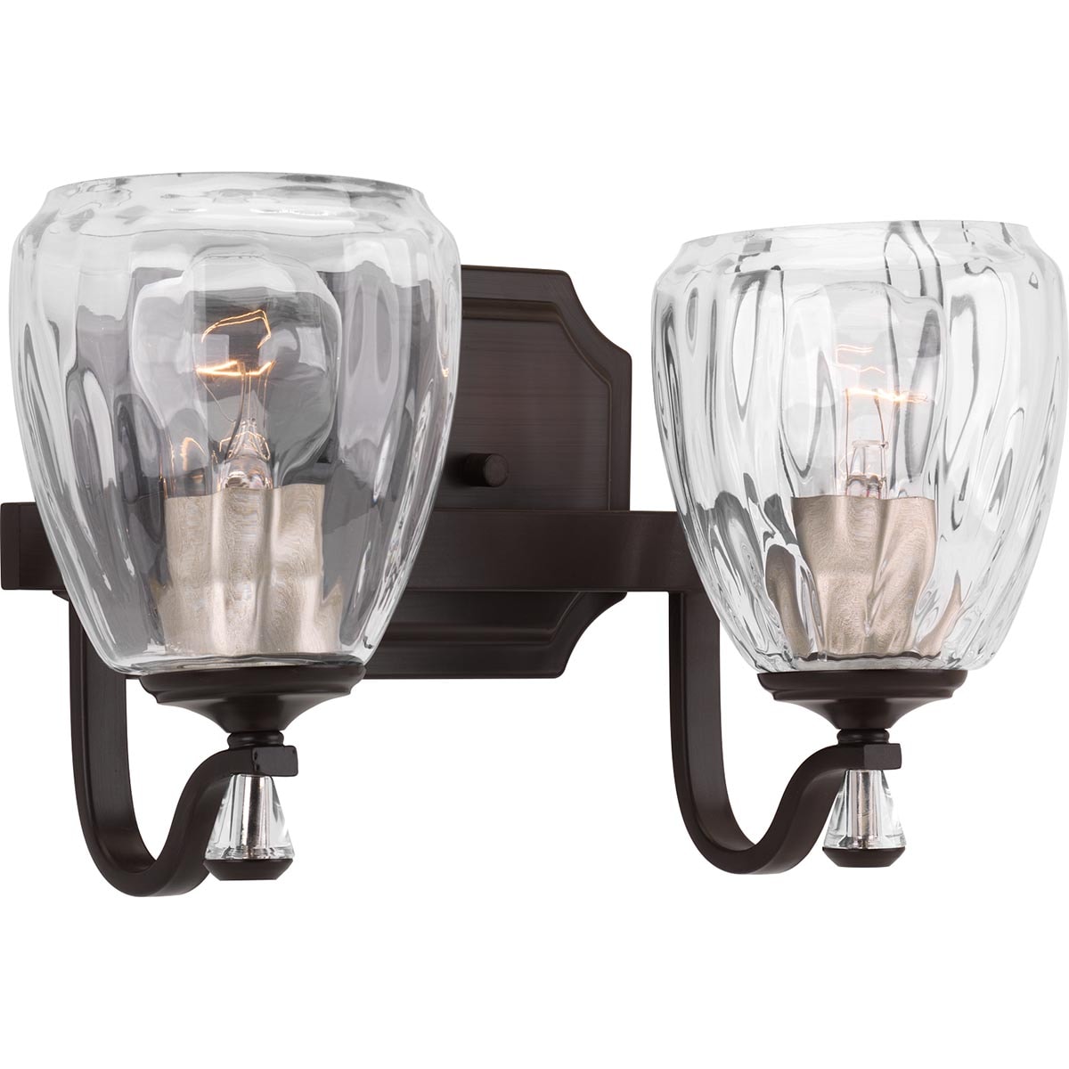 Progress Lighting P300117-020 Anjoux 14-in 2 -Light Antique Bronze Transitional Vanity light