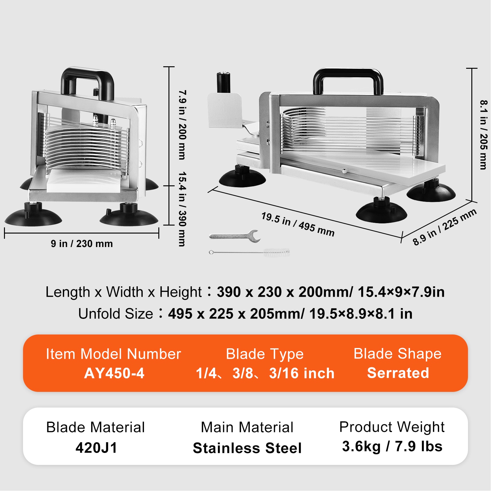 VEVOR SCFQQPJZTS1403767V0 Food-Slicers - View #7