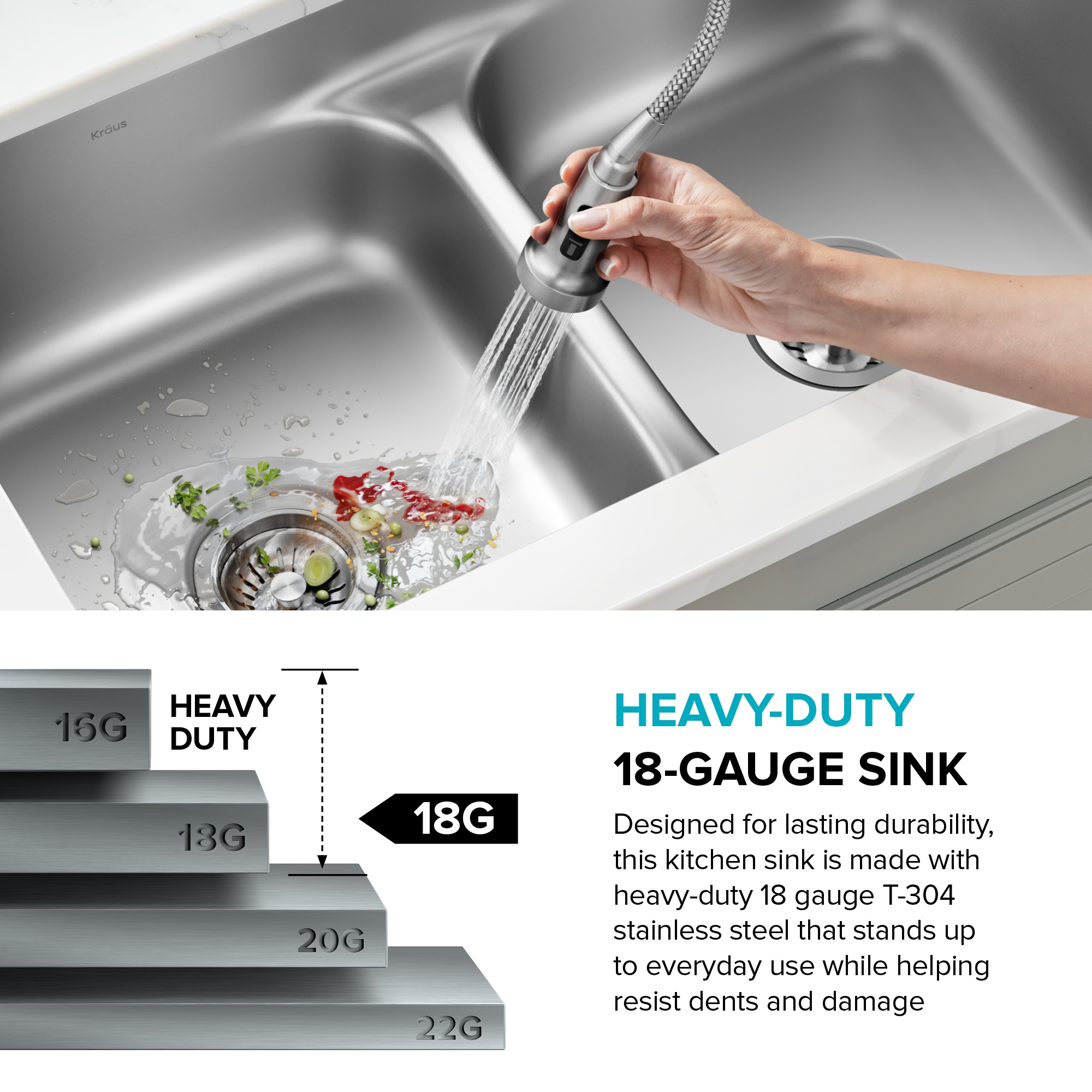 Kraus KBU24 Kitchen-Sinks - View #9
