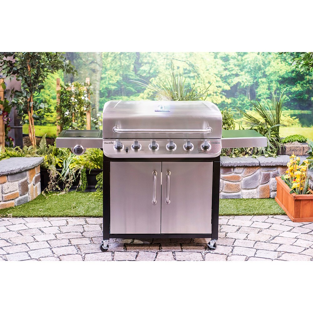 Char Broil Performance Silver 6 Burner Liquid Propane Gas Grill