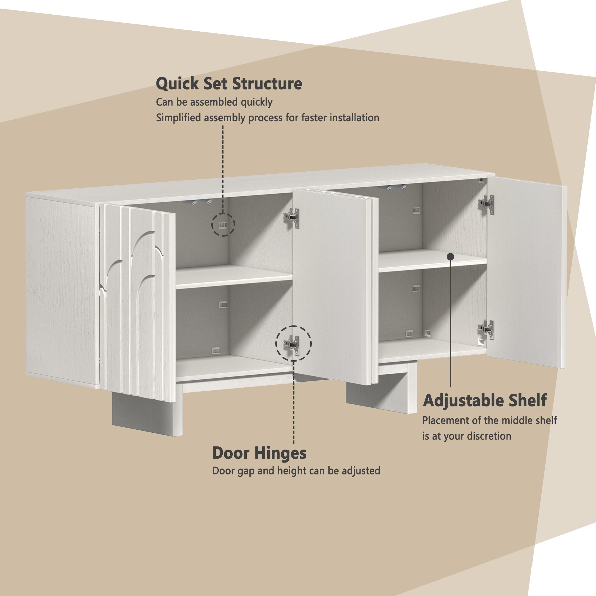 Clihome 15.75-in W x 30.71-in H Mdf Brown Freestanding Utility Storage Cabinet