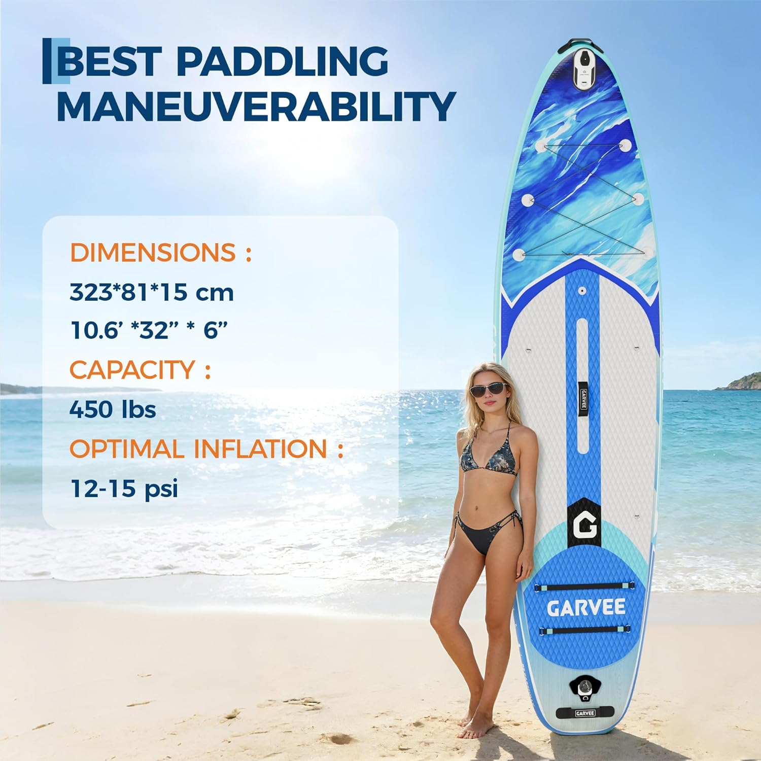 GAOMON CQC-0AKMU6-WPBD Stand-Up-Paddle-Boards - View #2
