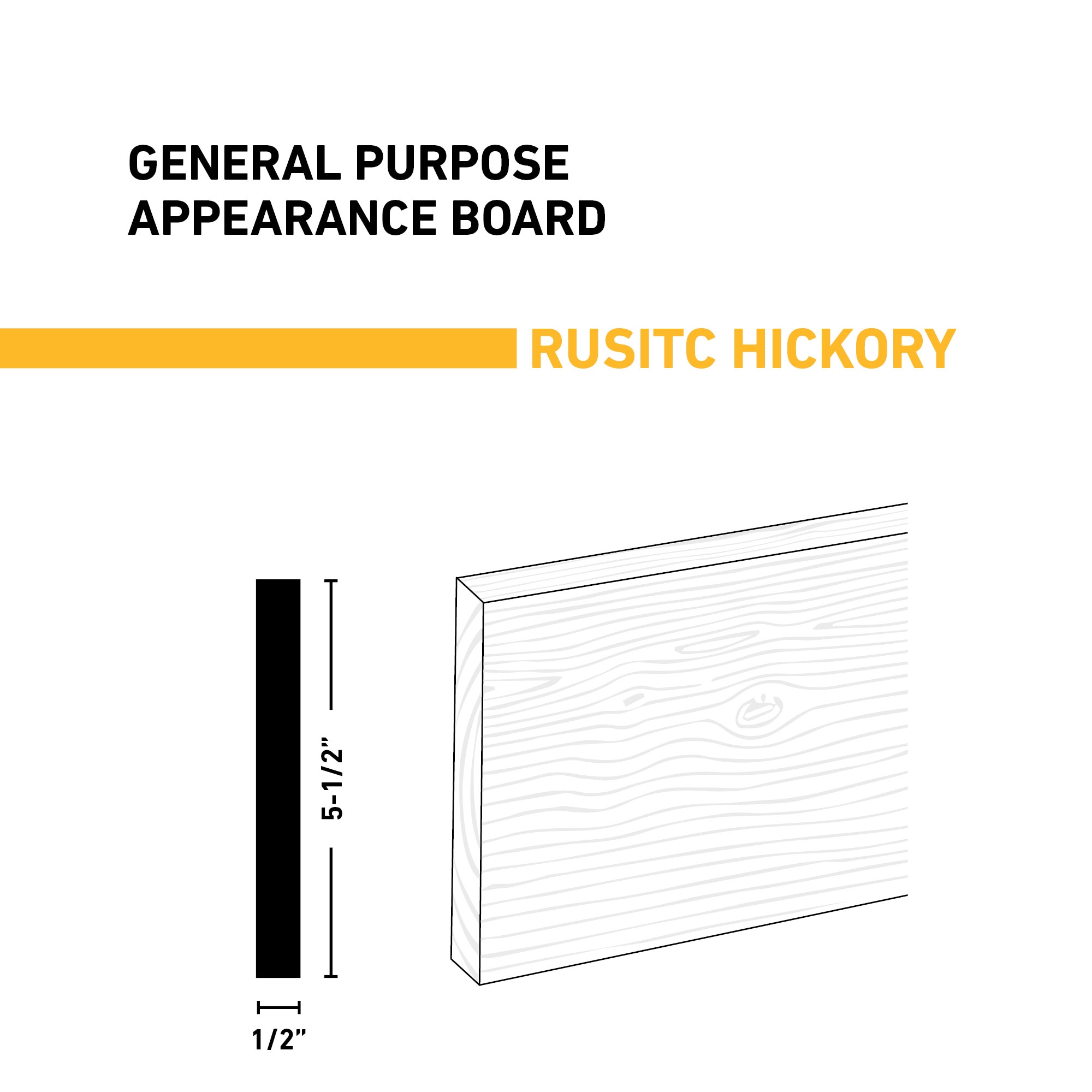 Ornamental Mouldings BRDRUS 1-2X6X2HICK Appearance-Boards - View #2