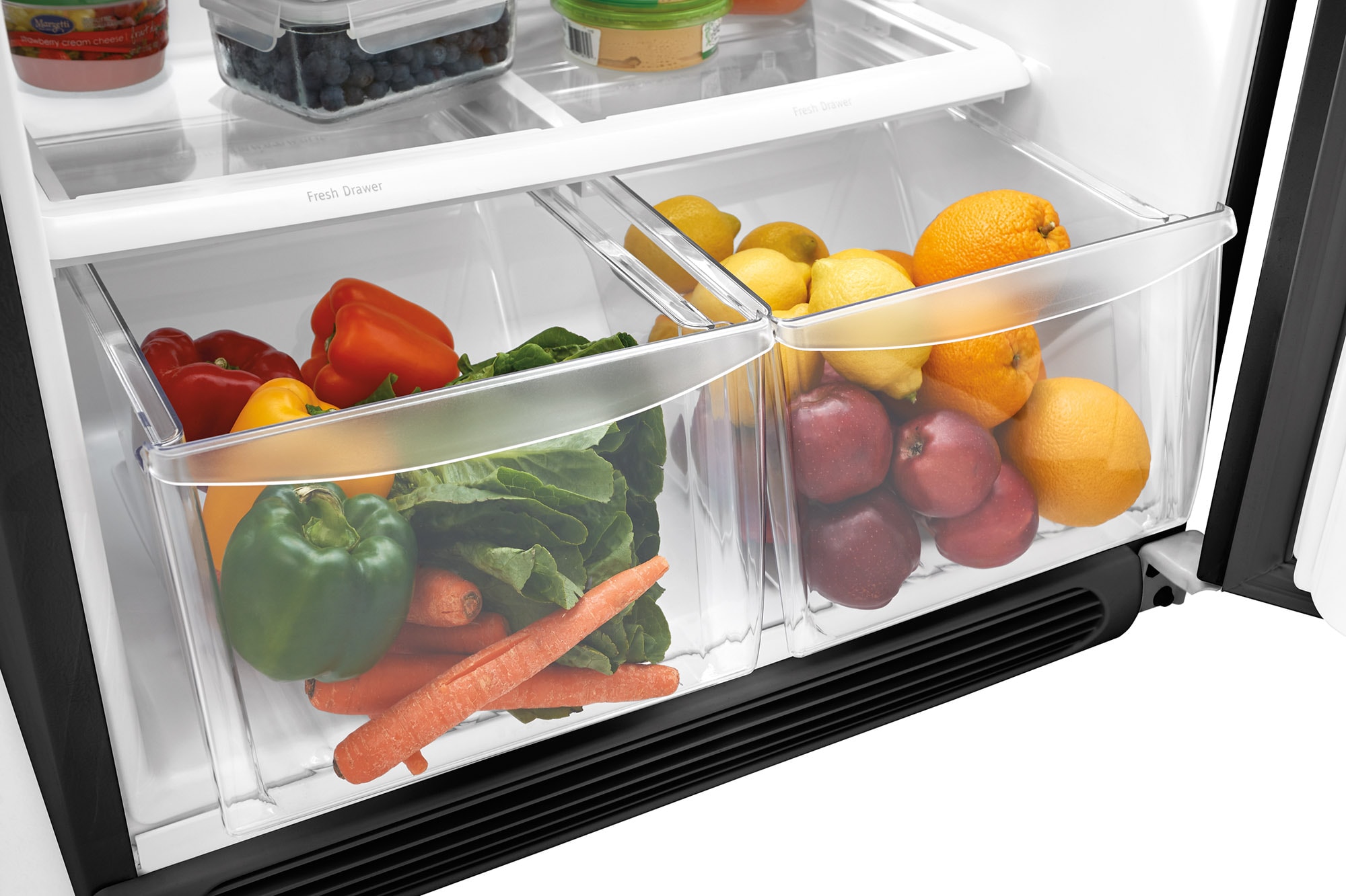 Frigidaire 18-cu ft Top-Freezer Refrigerator (Black) at Lowes.com