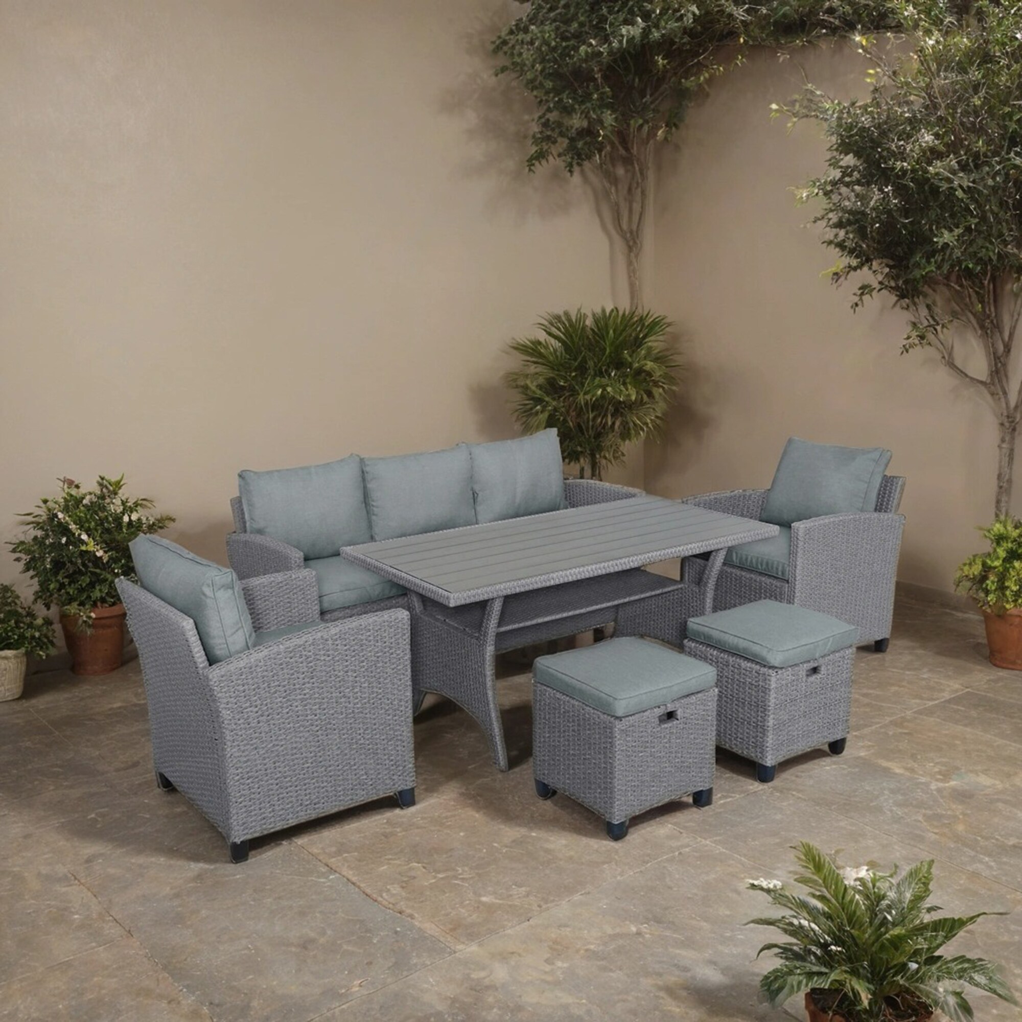 SINOFURN SYA330125GY Patio-Conversation-Sets - View #2