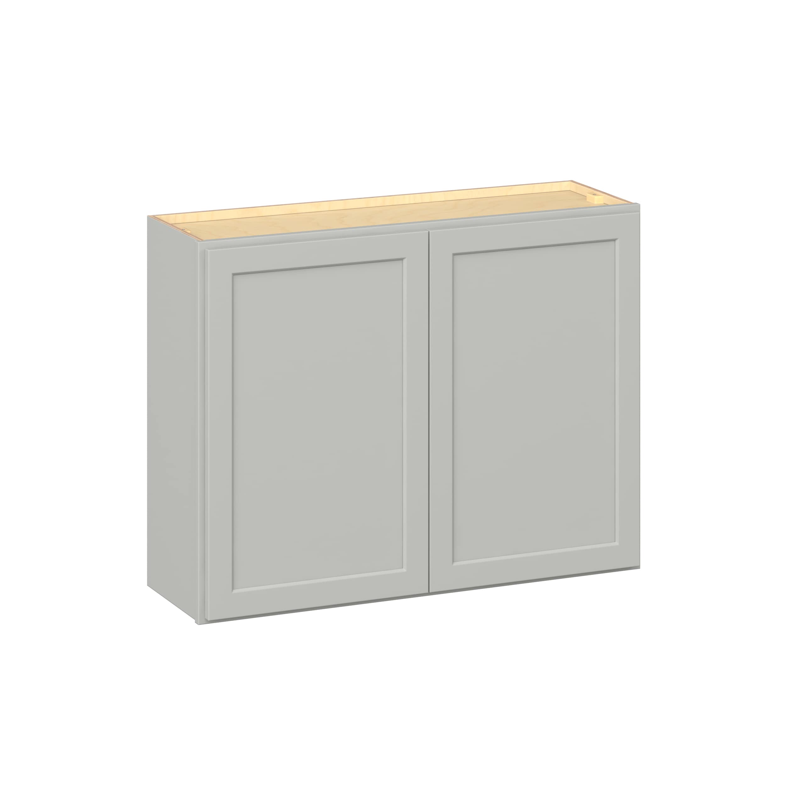 RELIABILT Parkstone II 39-in W x 30-in H x 13-in D Light Gray Painted Wall Fully Assembled Plywood Cabinet Flat Panel Shaker