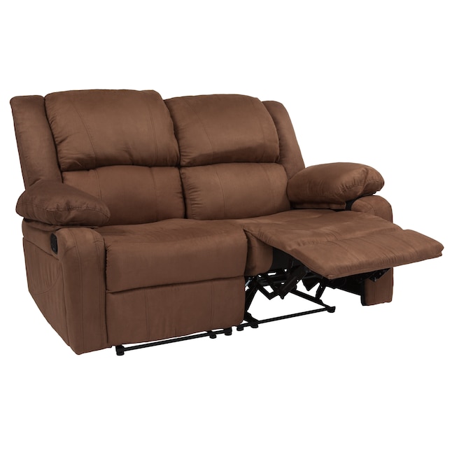 Flash Furniture Harmony Series Modern, Brown Microfiber Sofa And Loveseat