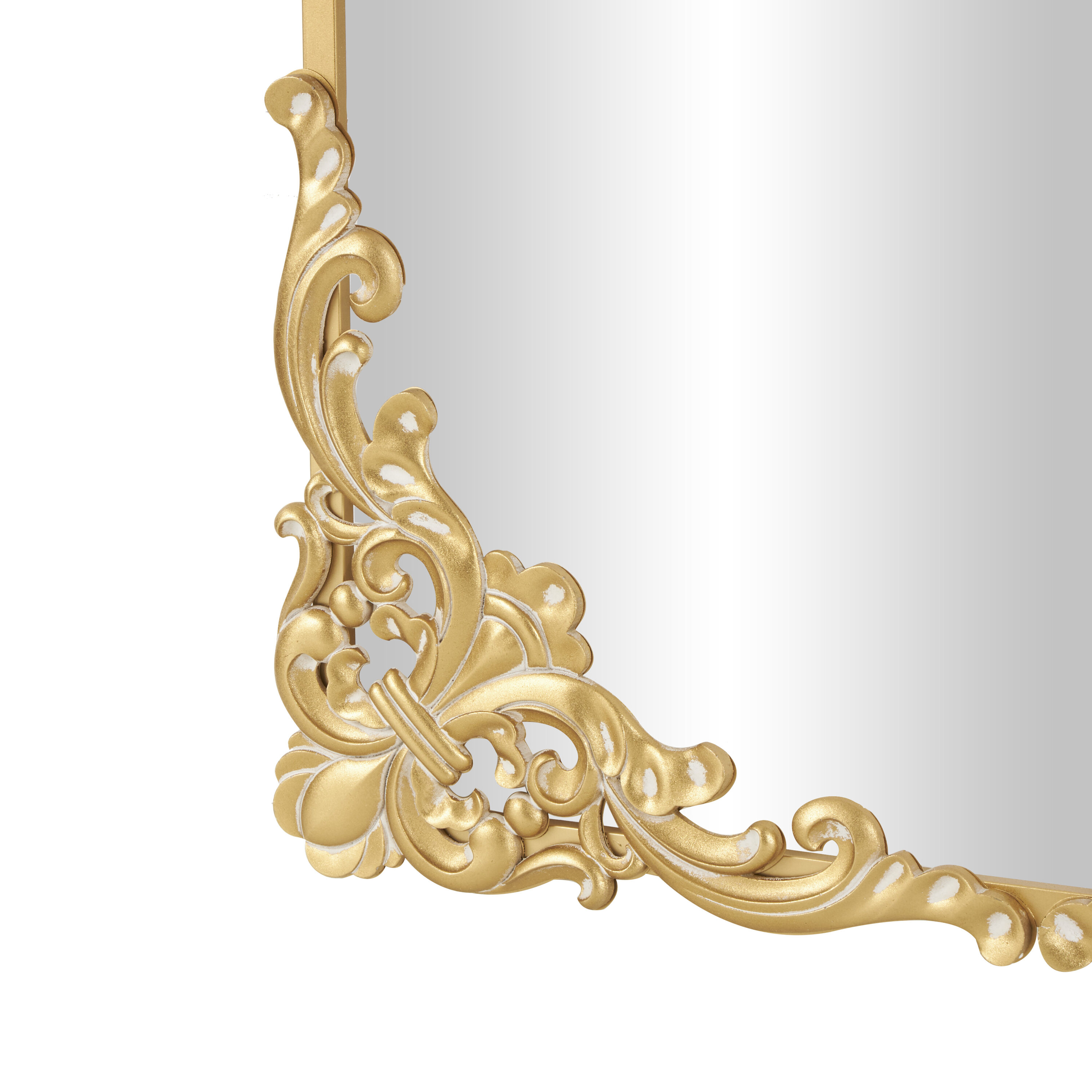 Grayson Lane 42-in W x 72-in H Gold Tall Ornate Baroque Polished Full ...