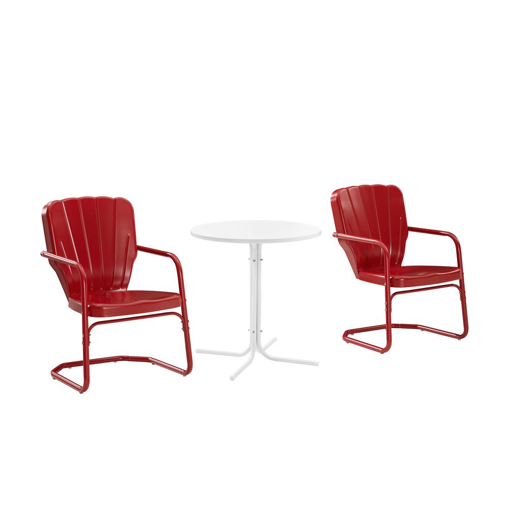 Crosley Furniture Ridgeland 3Pc Retro Outdoor Bistro Set - Bistro Table ...